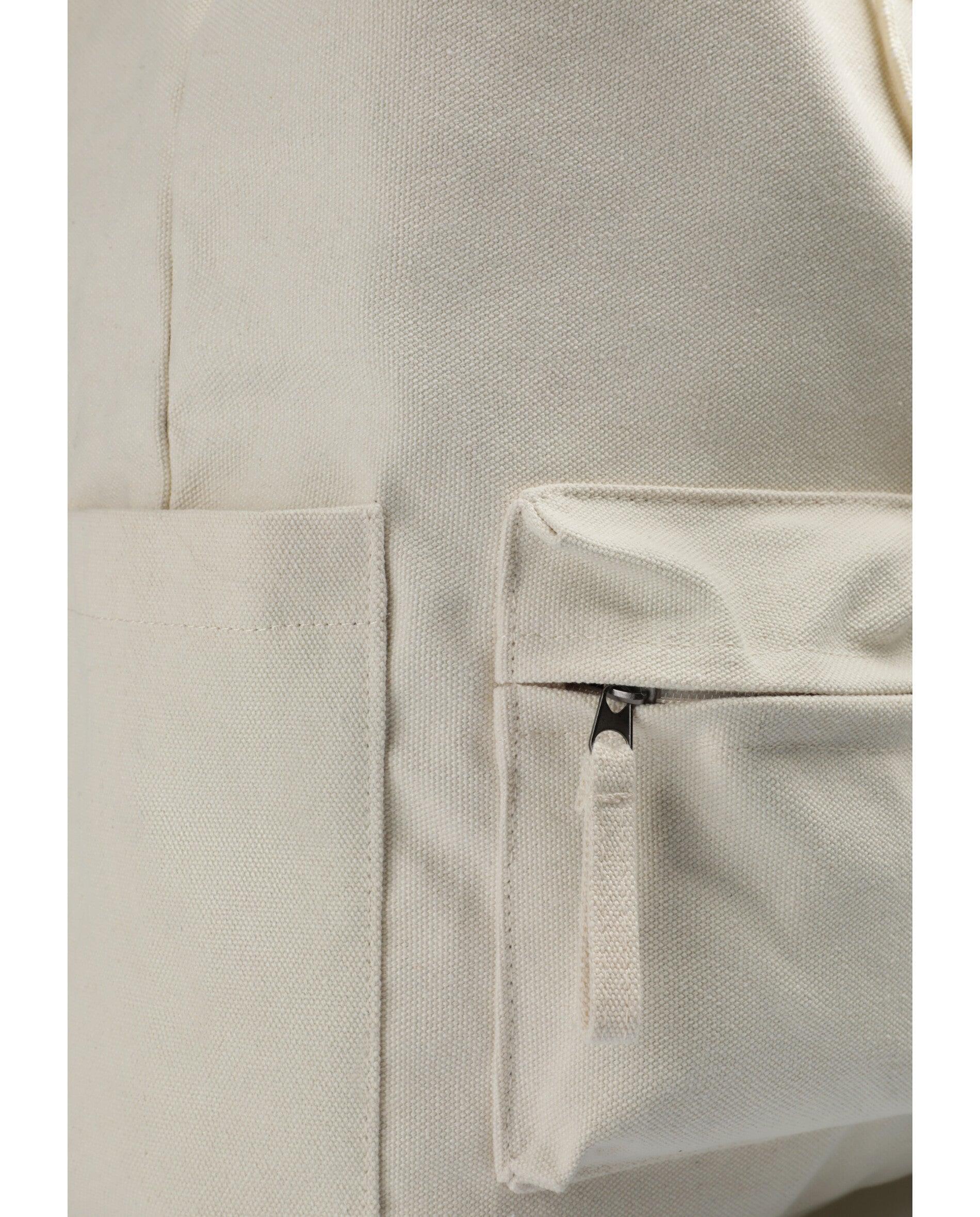 Mochila com Bolsos Frontais e Compartimentos Laterais Branco-5