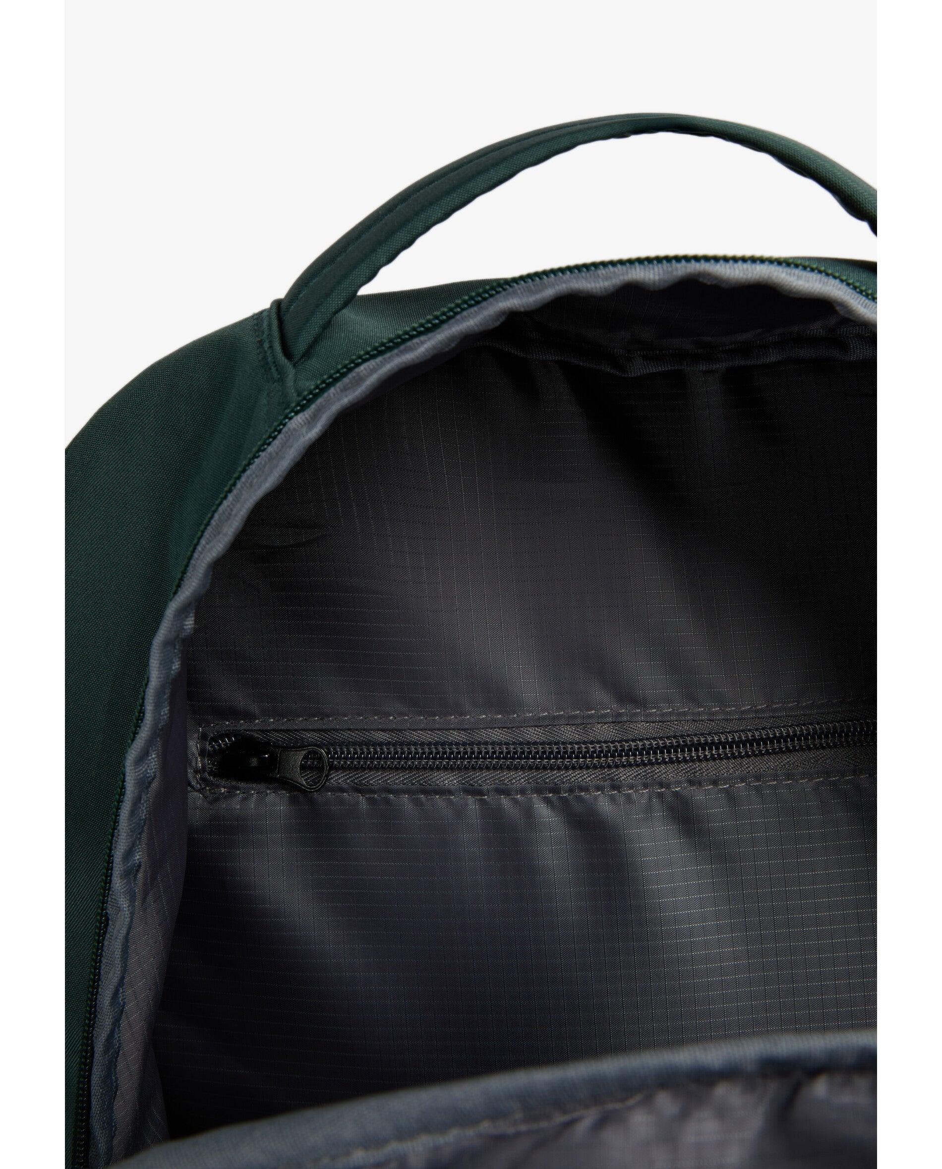 Mochila de Tecido Técnico com Fecho Zip Verde-6