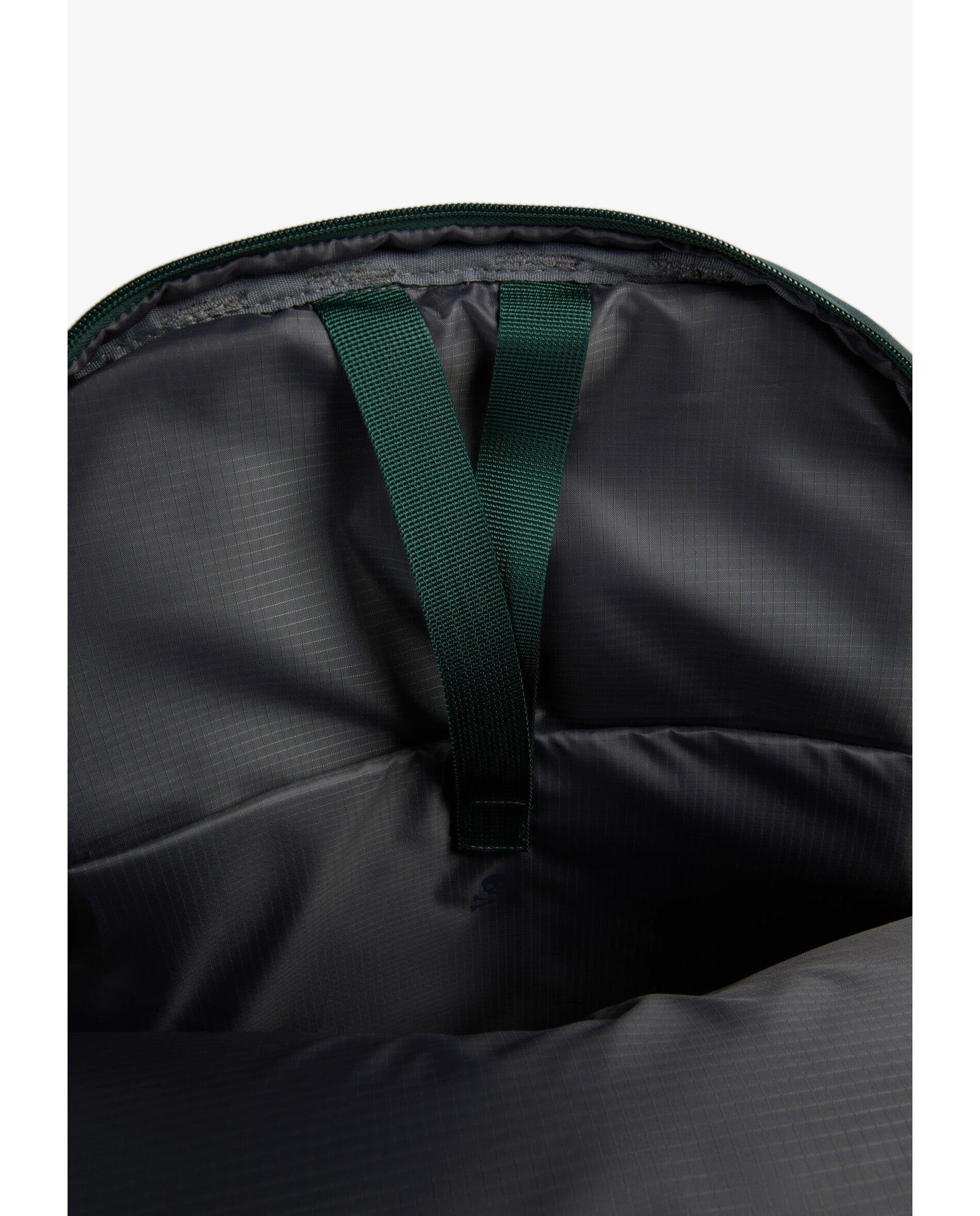 Mochila de Tecido Técnico com Fecho Zip Verde-7