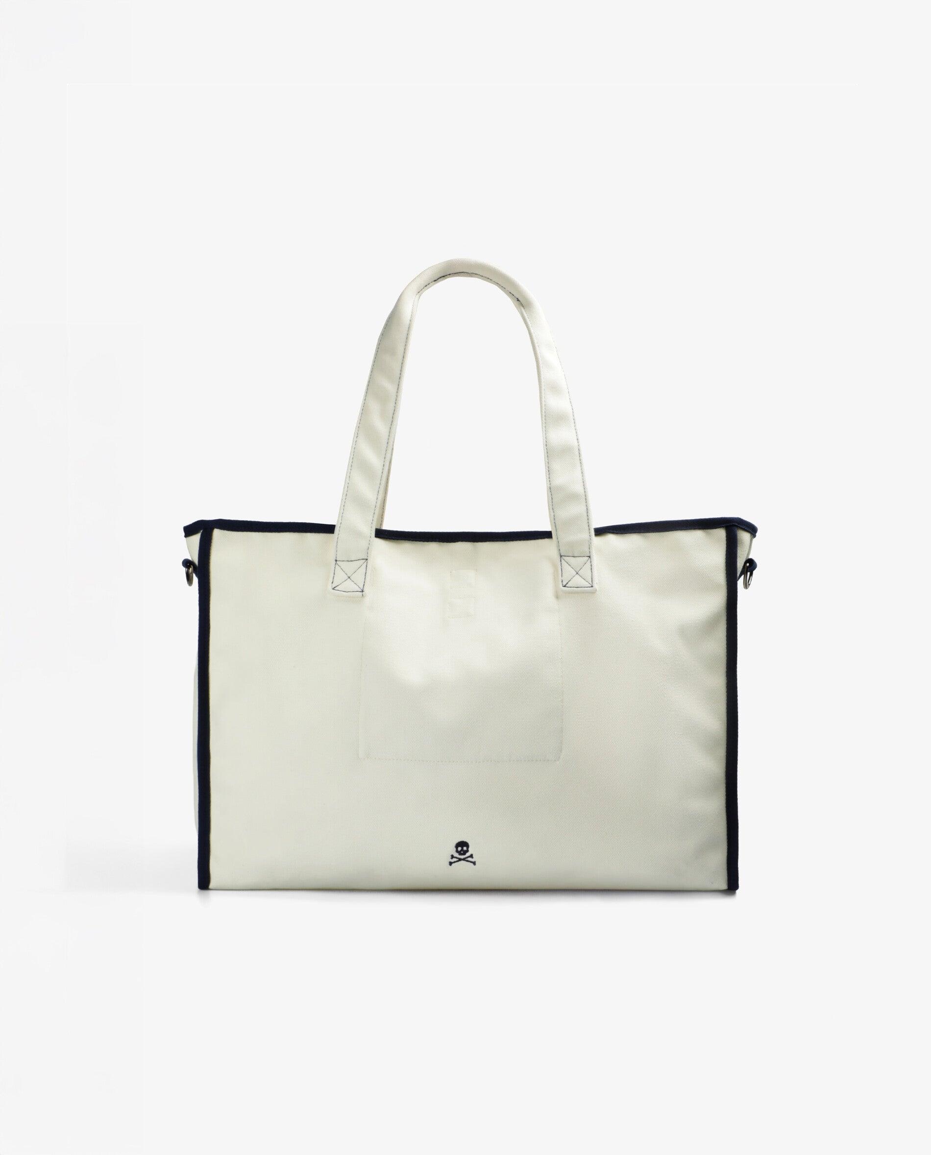 Imagem 0 de Mala a Tiracolo de Algodão com Detalhes em Contraste