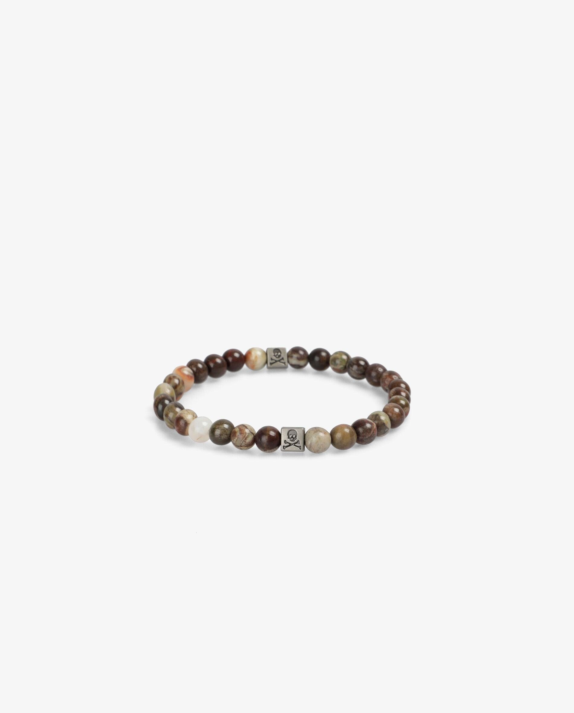 Imagem 0 de Pulseira de Pedra Natural com Apliques de Metal