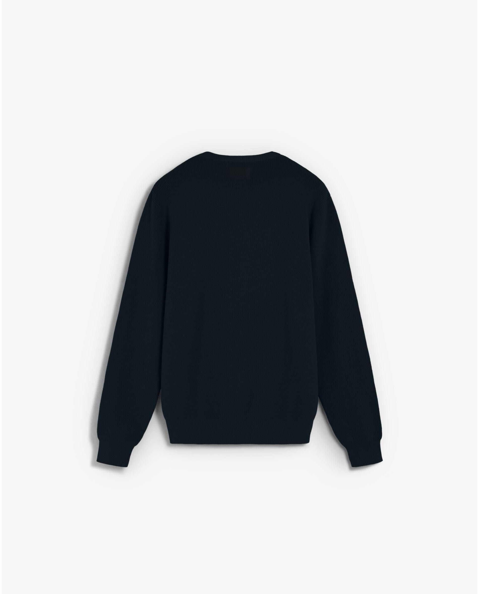 Camisola Regular com Gola Redonda Navy-6