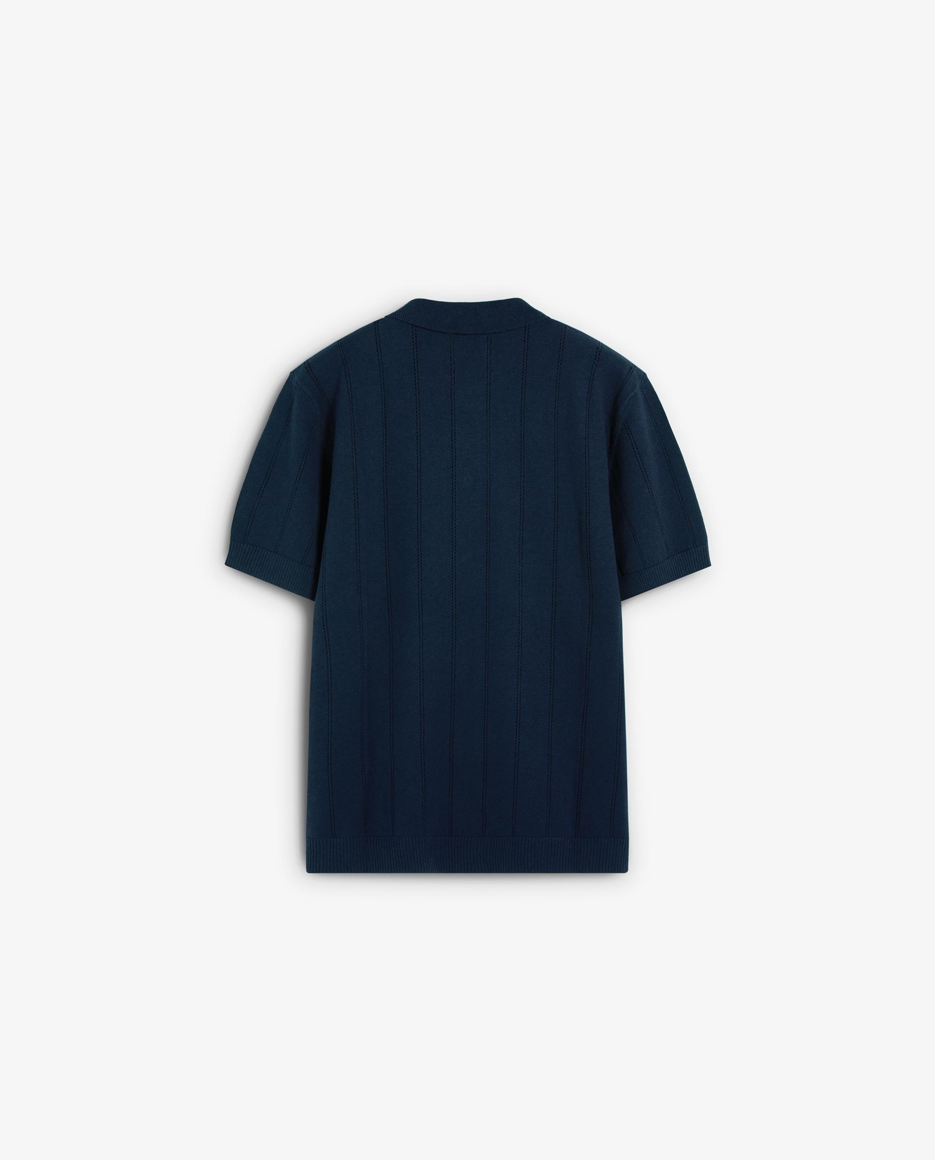 Polo de Manga Curta Regular Fit Navy-6