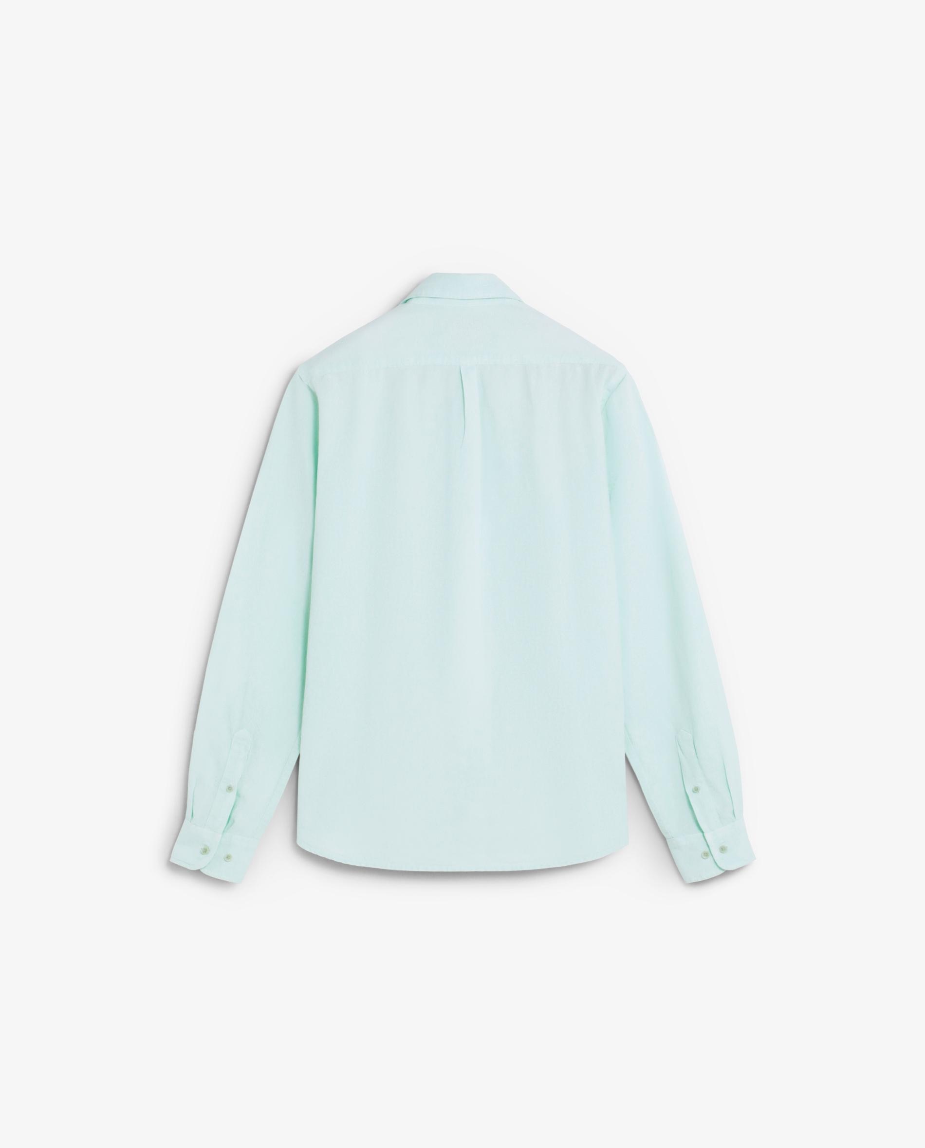Camisa Regular Fit com Caveira Bordada Verde-menta-5
