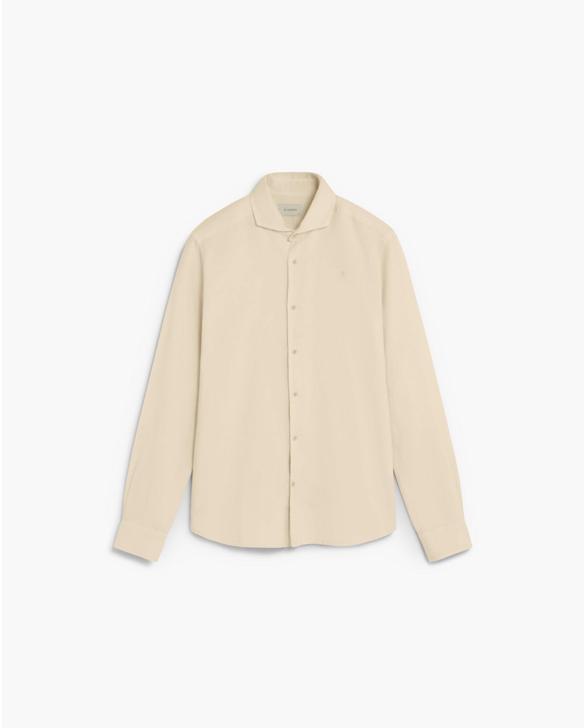 Camisa Regular Fit com Caveira Bordada Tangerina-5
