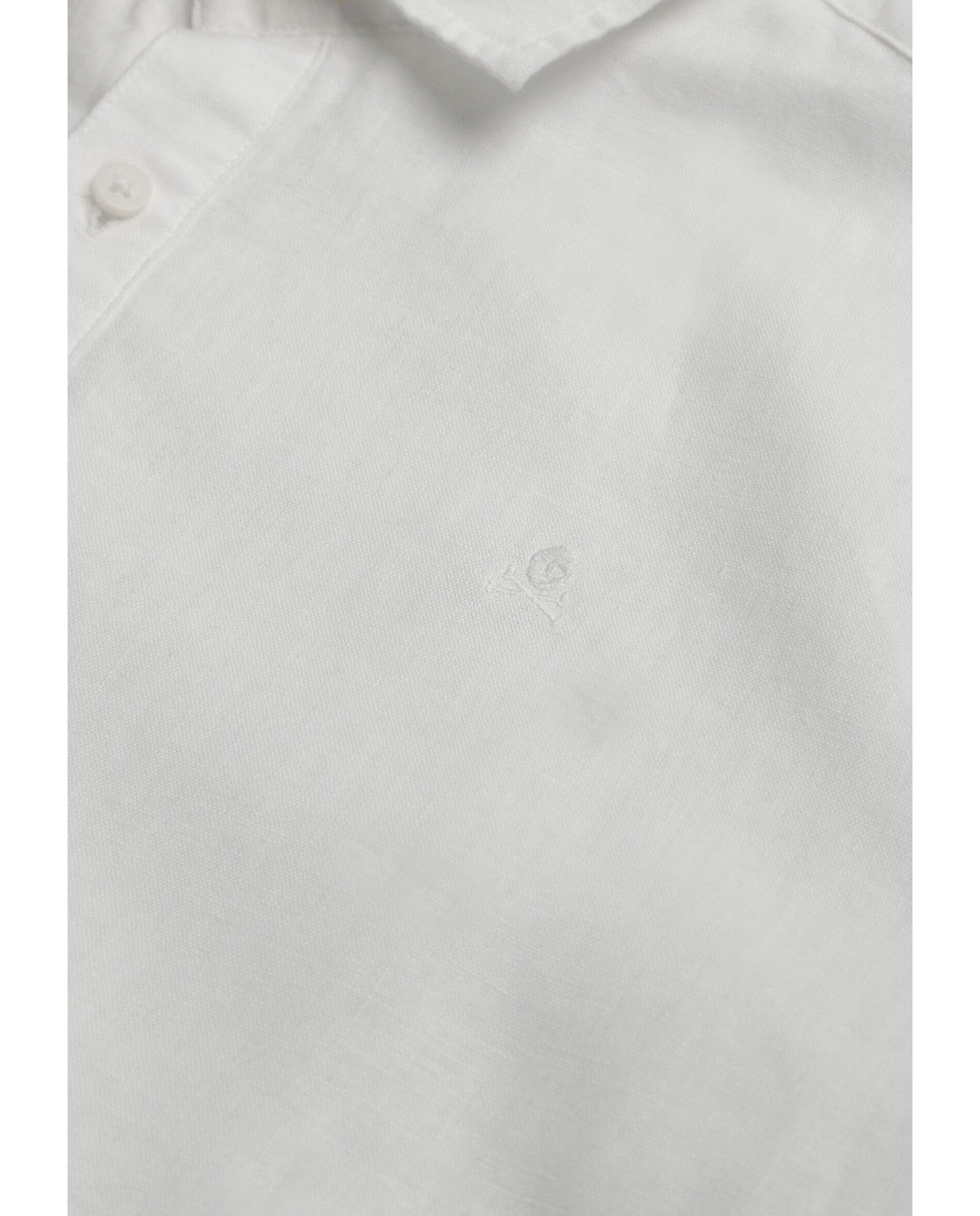 Camisa Regular Fit Tipo Polera Branco-3