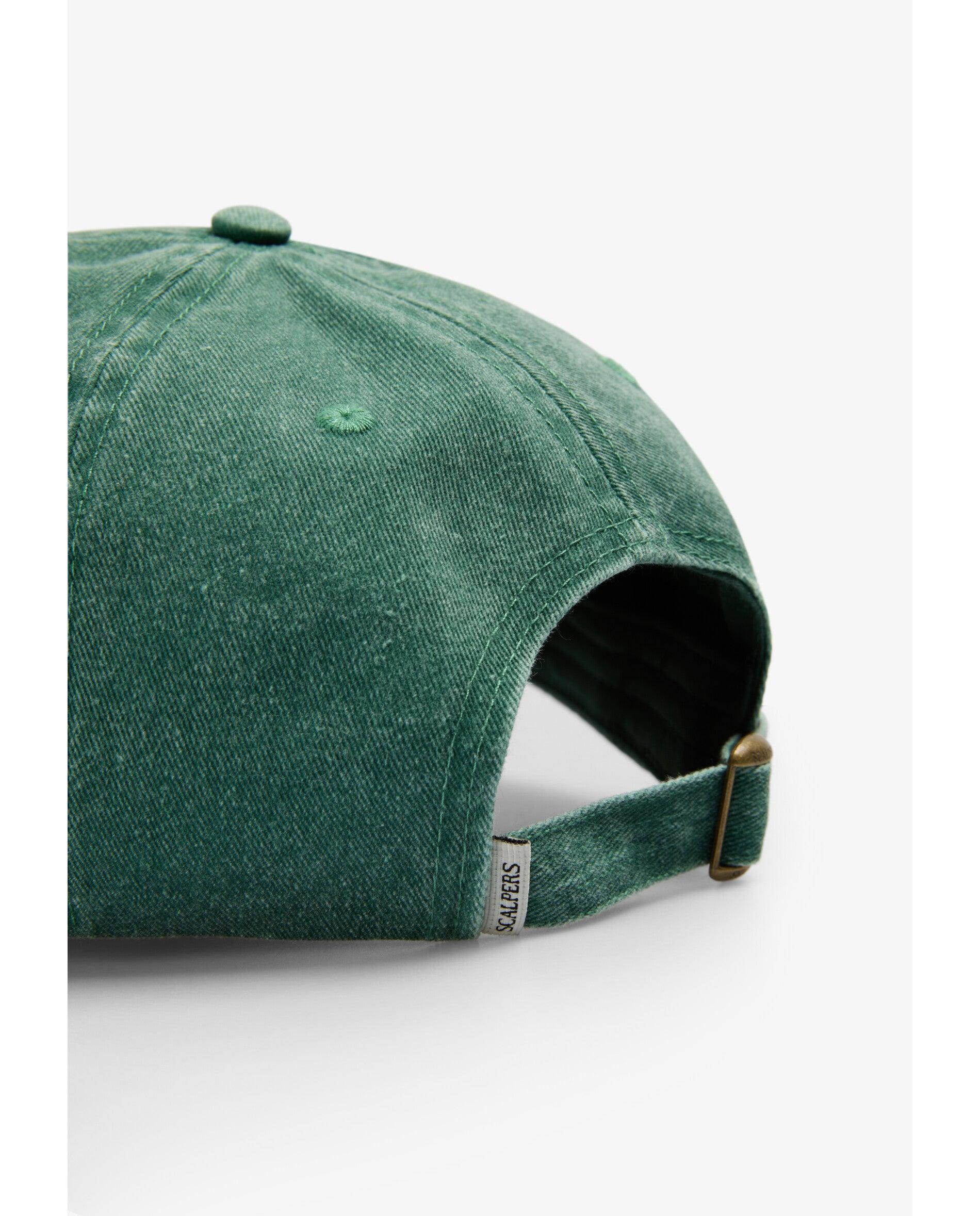 Boné Baseball Ajustável com Bordado Frontal Verde-4