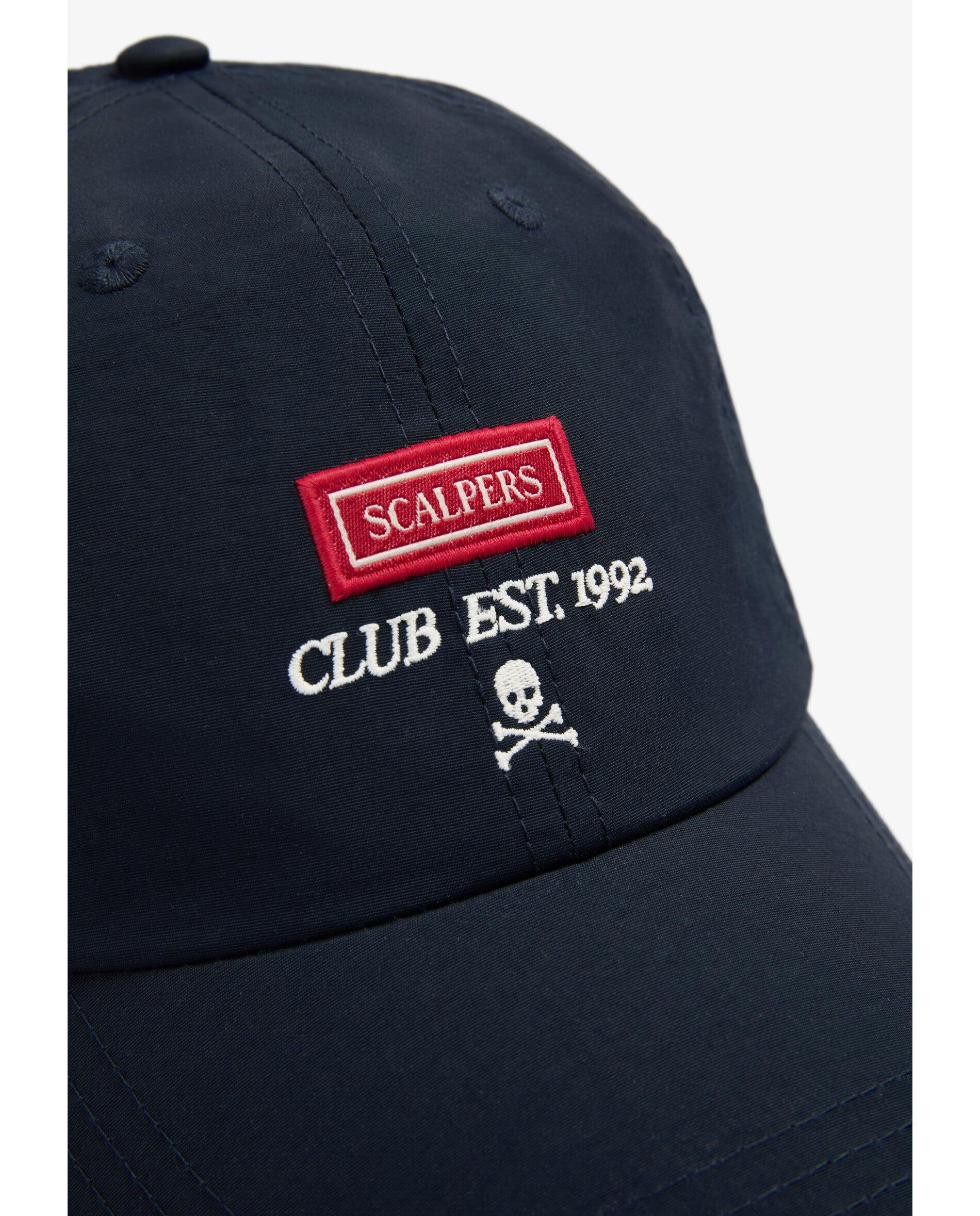 Boné Baseball Ajustável com Patch e Bordado Frontal Navy-3