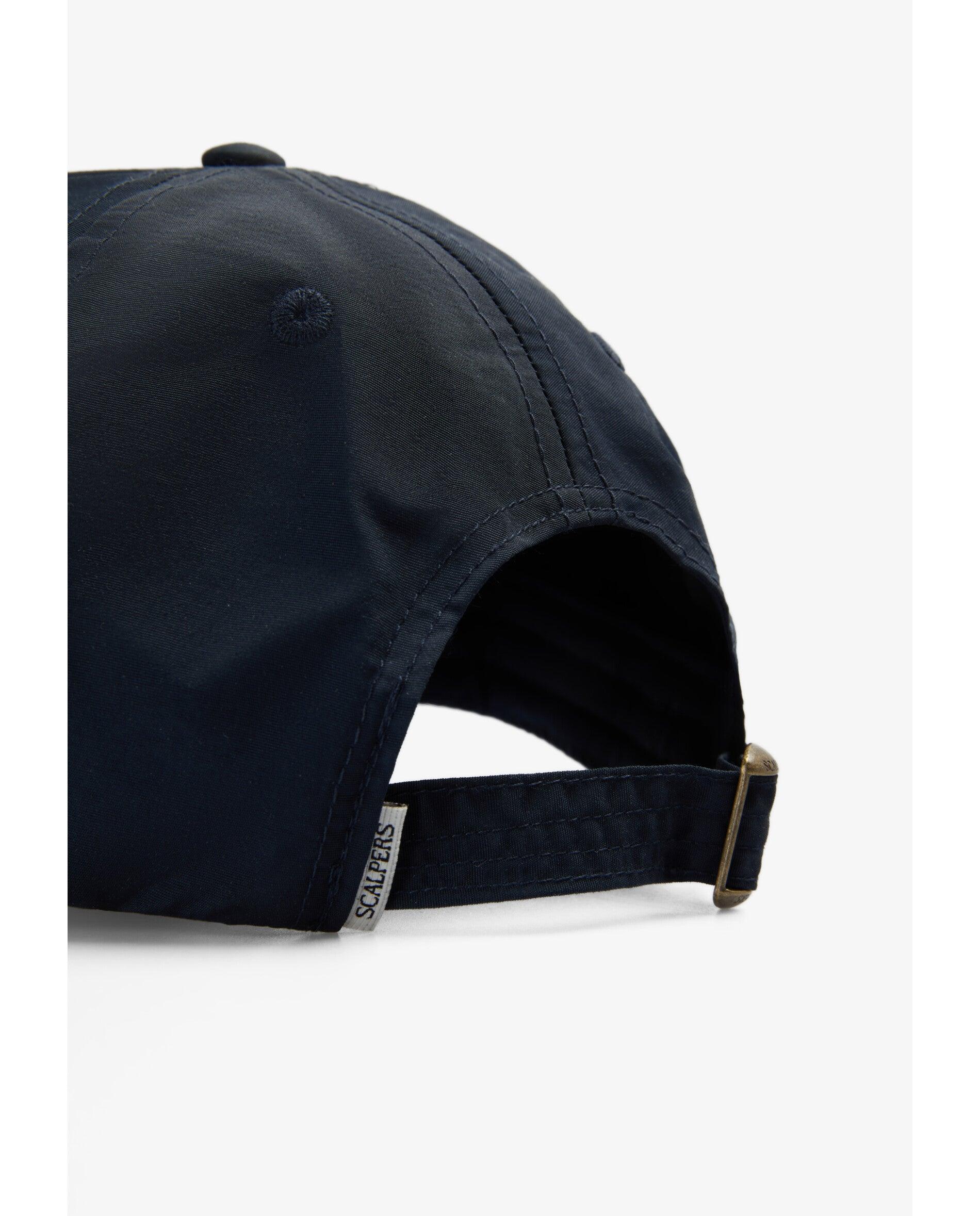 Boné Baseball Ajustável com Patch e Bordado Frontal Navy-4
