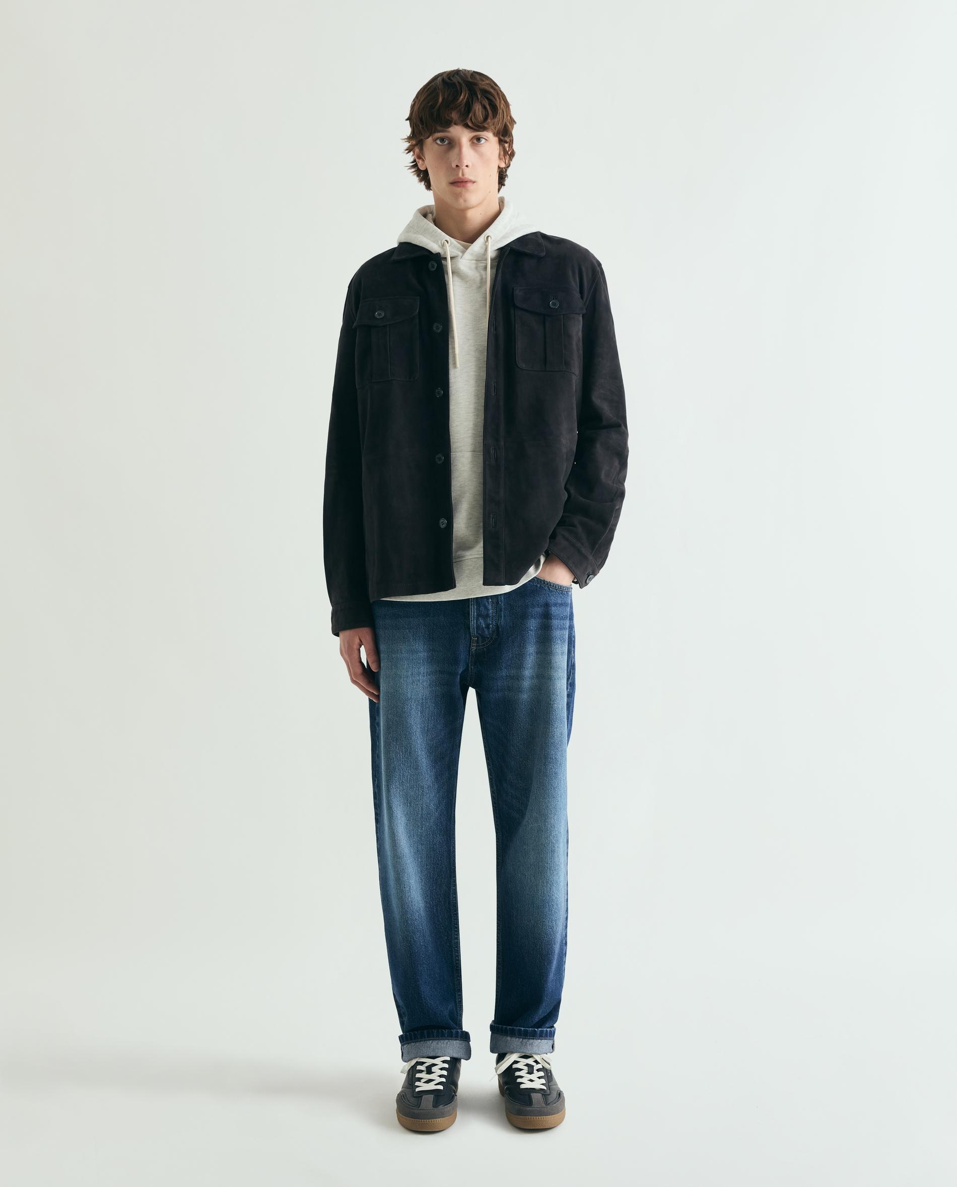 Sweatshirt com Capuz e Bolso Canguru Cinzento-claro-4