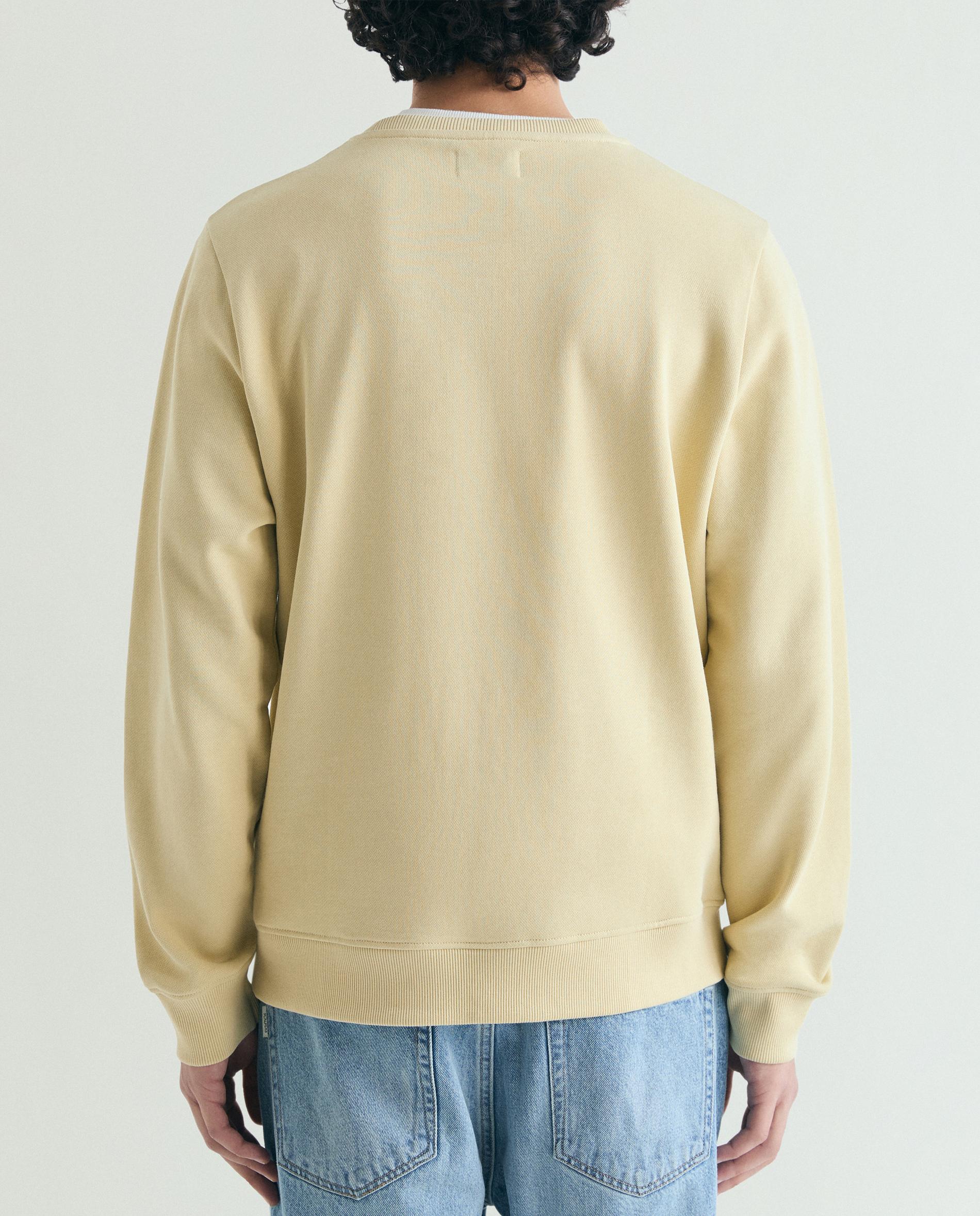 Sweatshirt com Gola Redonda e Logo Bordado Pistácio-2