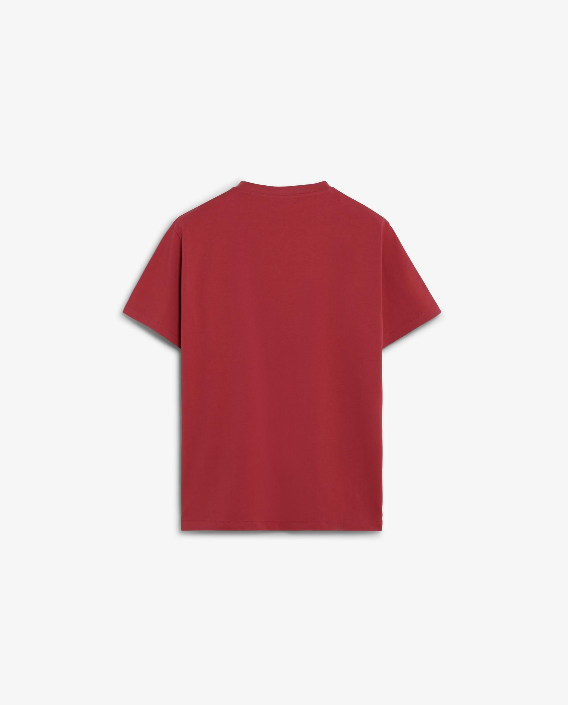 T-shirt Básica de Manga Curta Vermelho-6