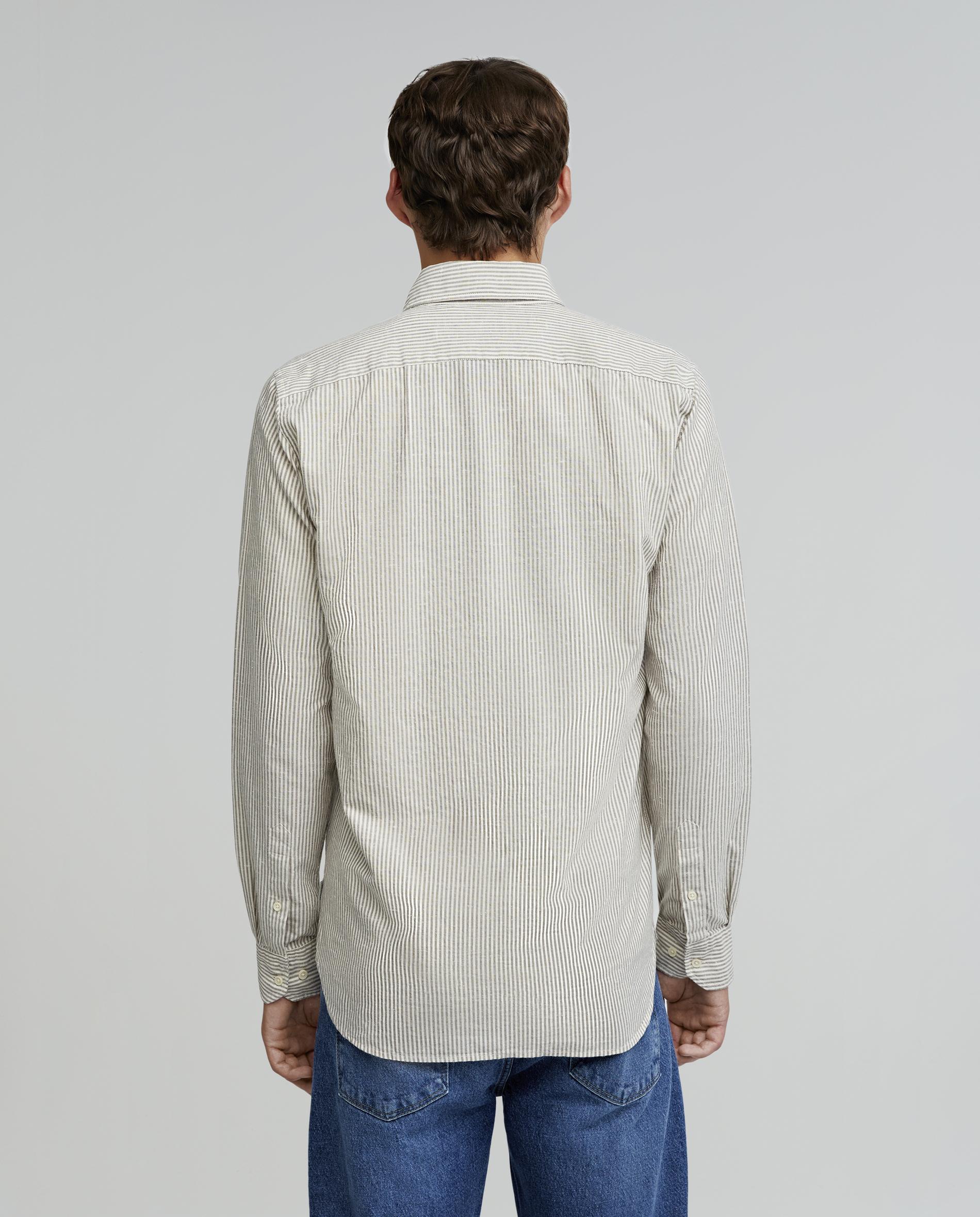 Camisa Regular Fit Às Riscas Bordeaux-3