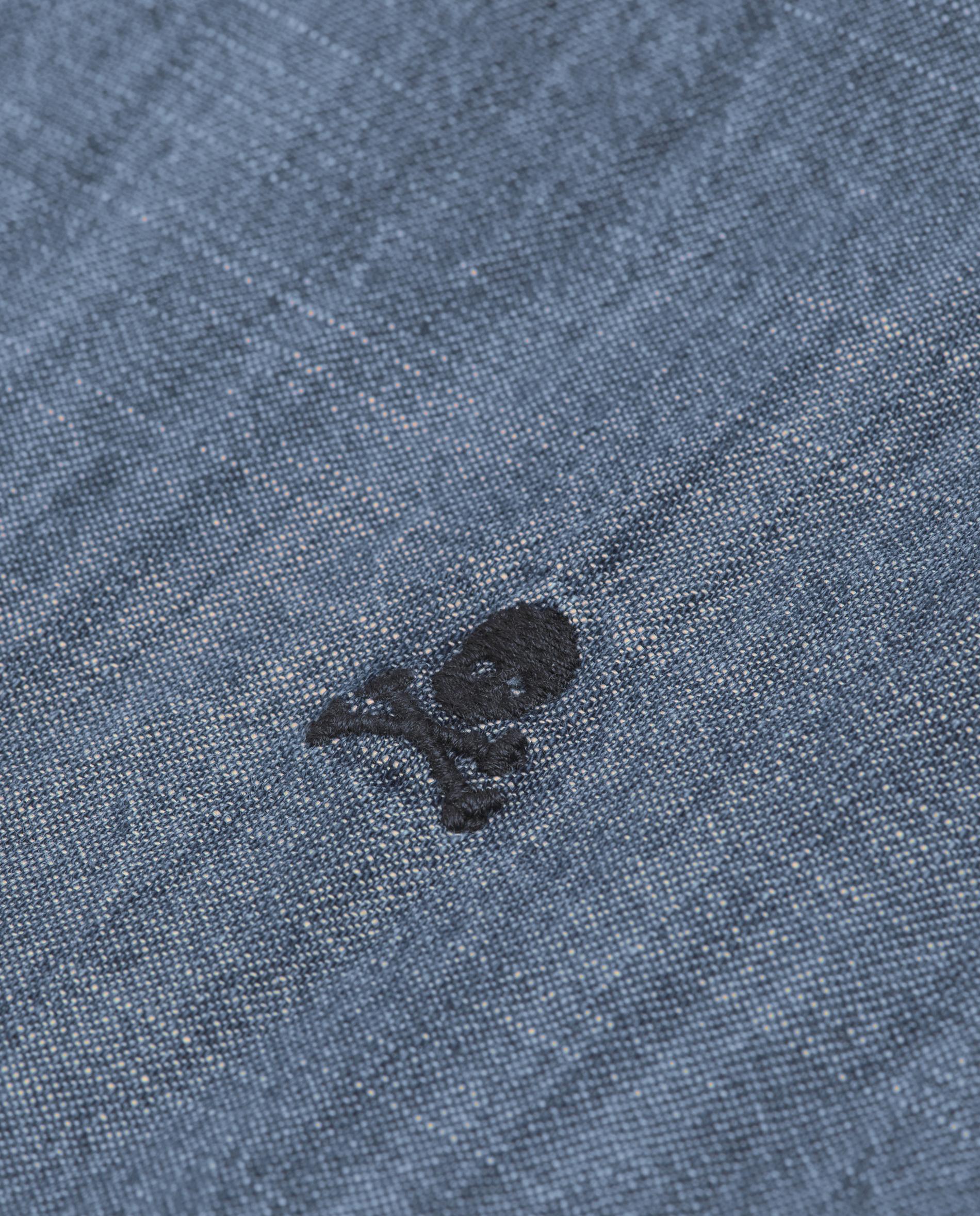 Camisa Jeans Regular Fit Azul-8