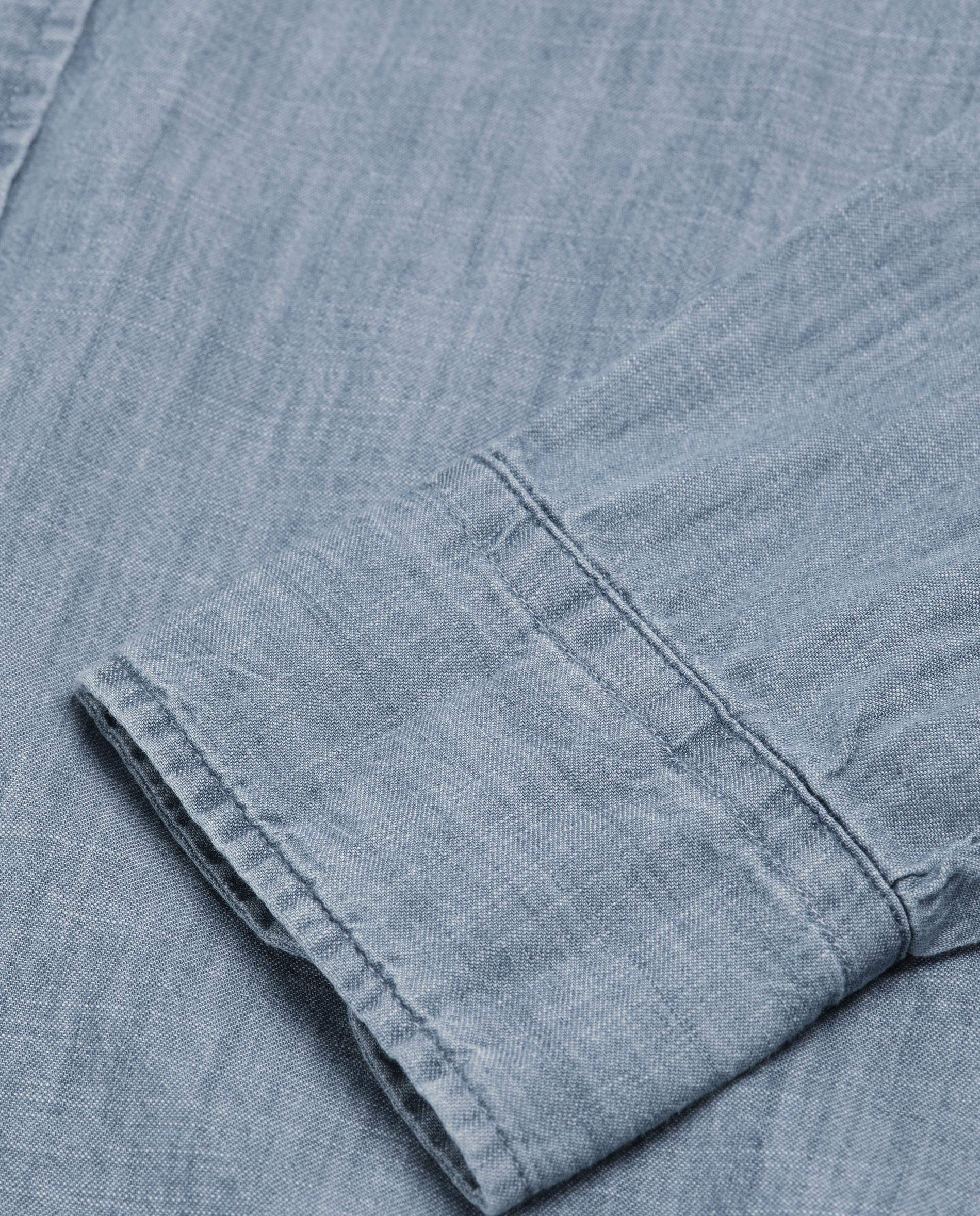 Camisa Jeans Regular Fit Azul-claro-7