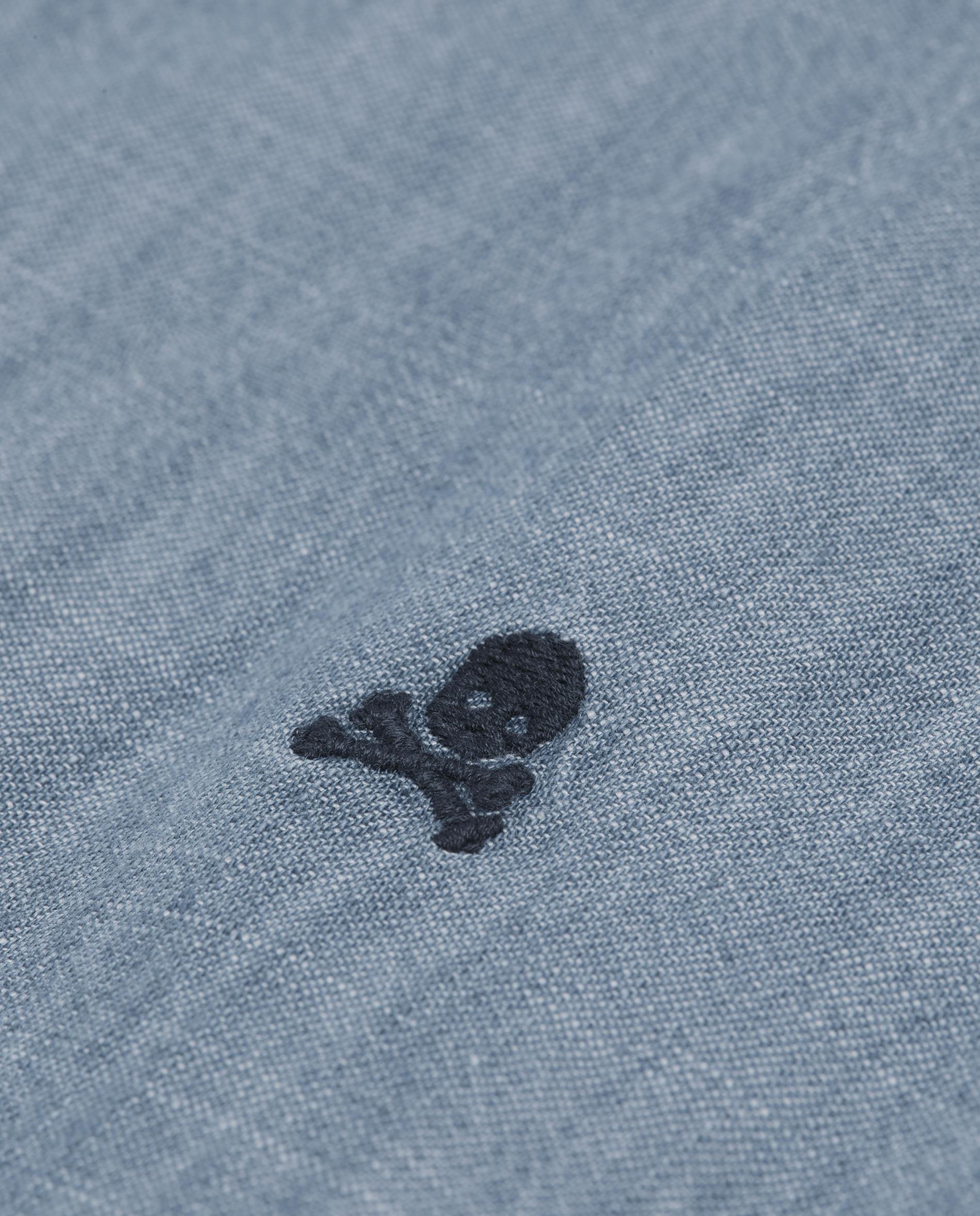 Camisa Jeans Regular Fit Azul-claro-8