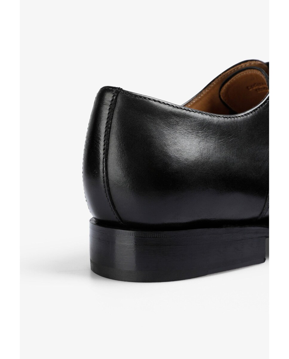 Sapatos Oxford de Pele com Cordões Preto-7