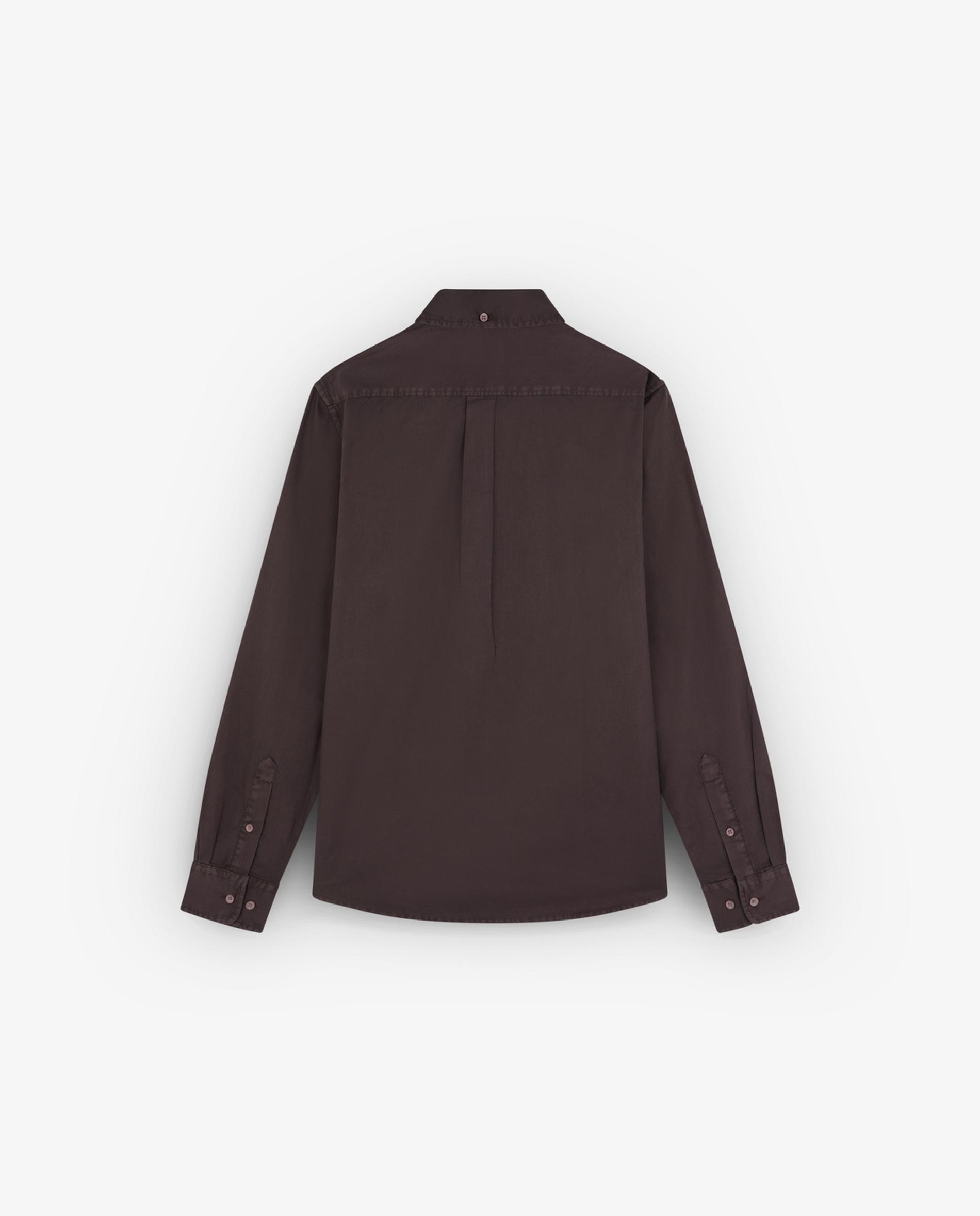 Camisa Regular Fit com Bolso no Peito Bordeaux-5