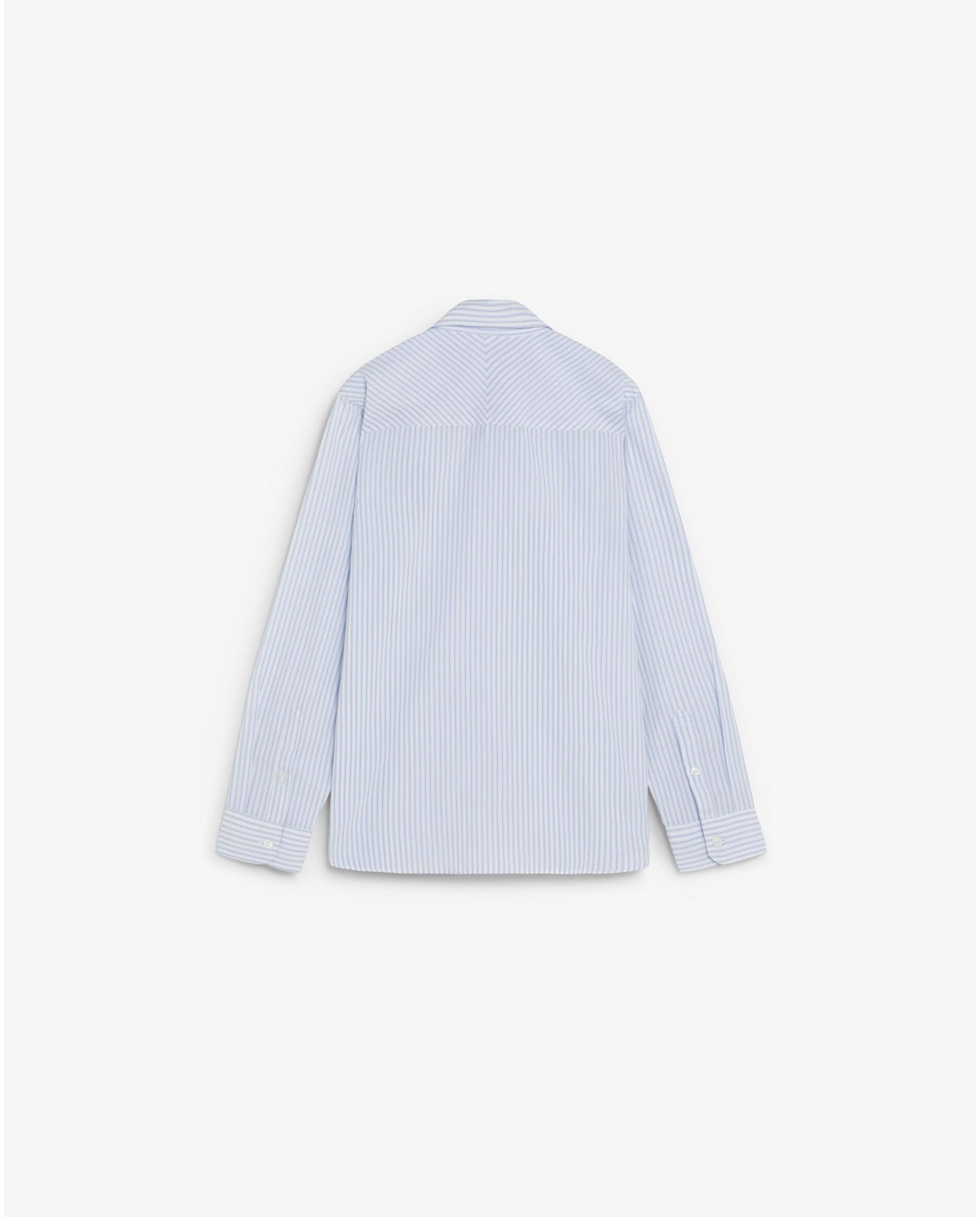 Camisa Infantil em Algodão 100% Às Riscas Scalpers Azul-2