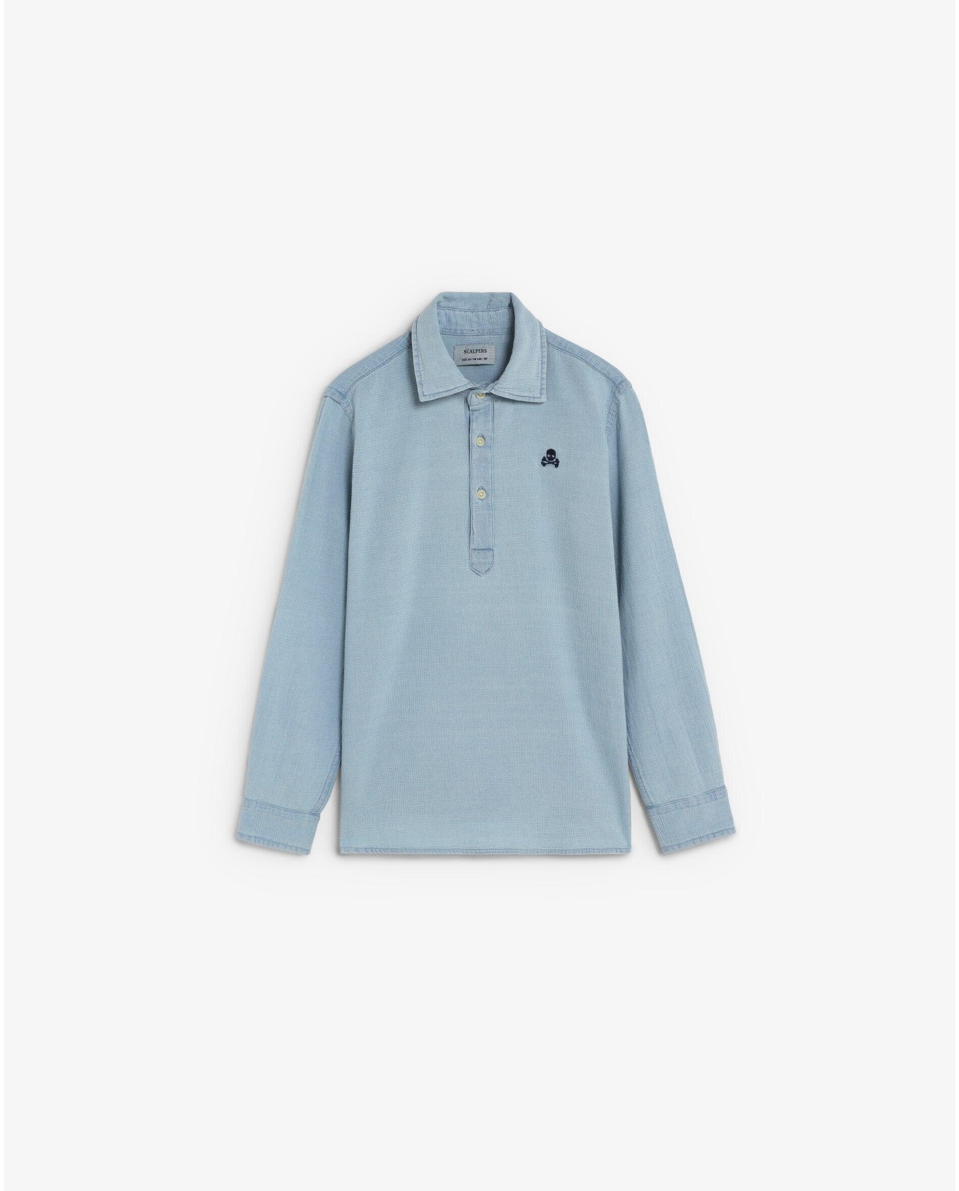 Imagem 0 de Camisa Infantil Tipo Polo de Manga Comprida