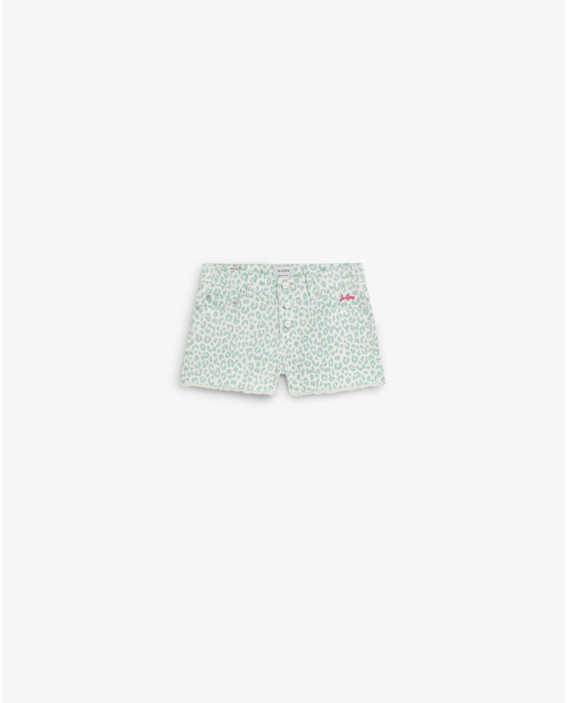Imagem 0 de Short Infantil Animal Print com Fecho de Botões