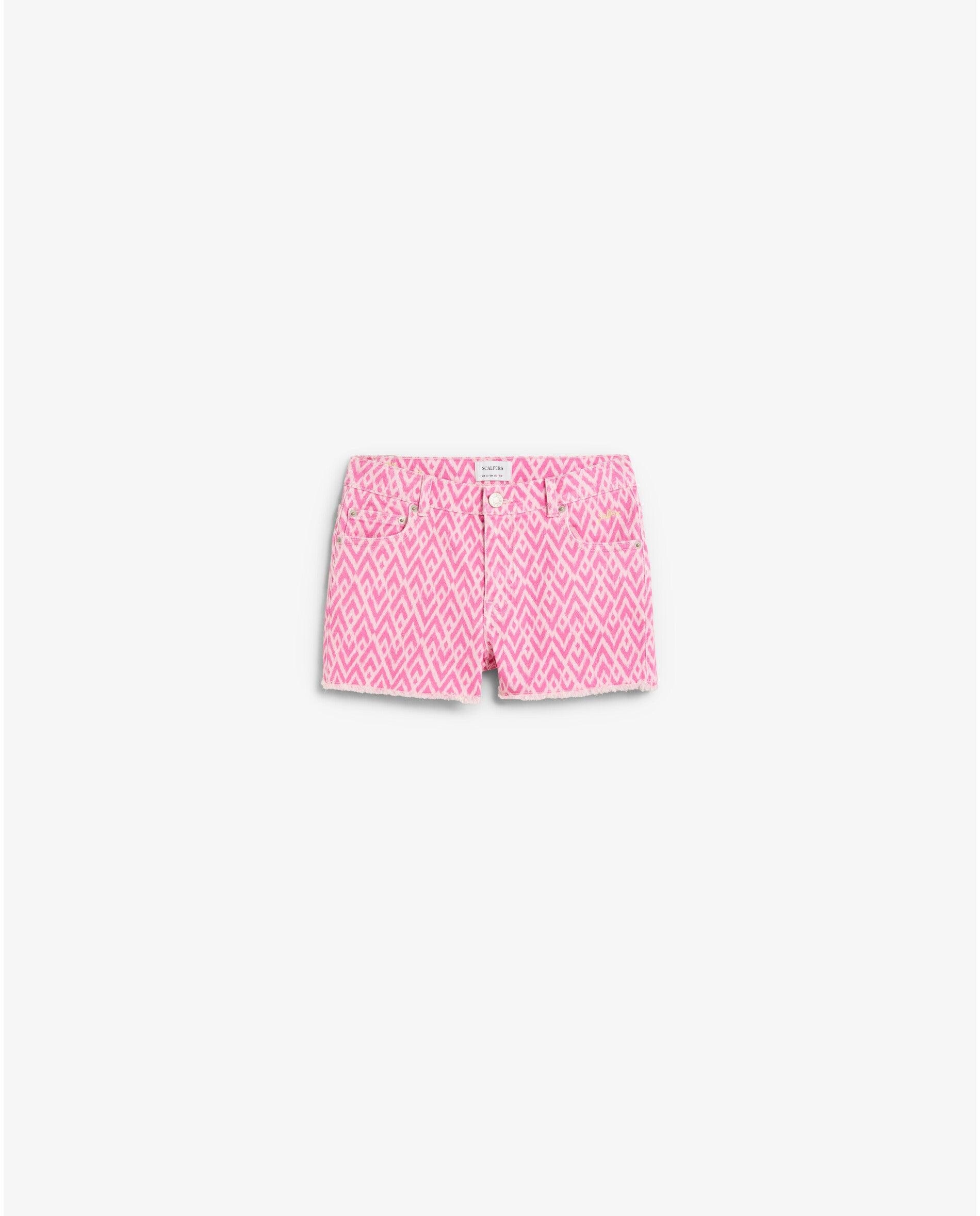 Imagem 0 de Short Regular Fit com Estampado Zigzag