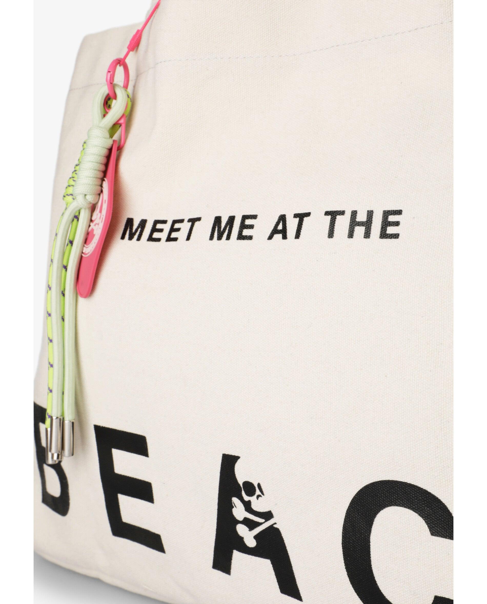 Mala Infantil Tipo Tote com Print Frontal Branco-4