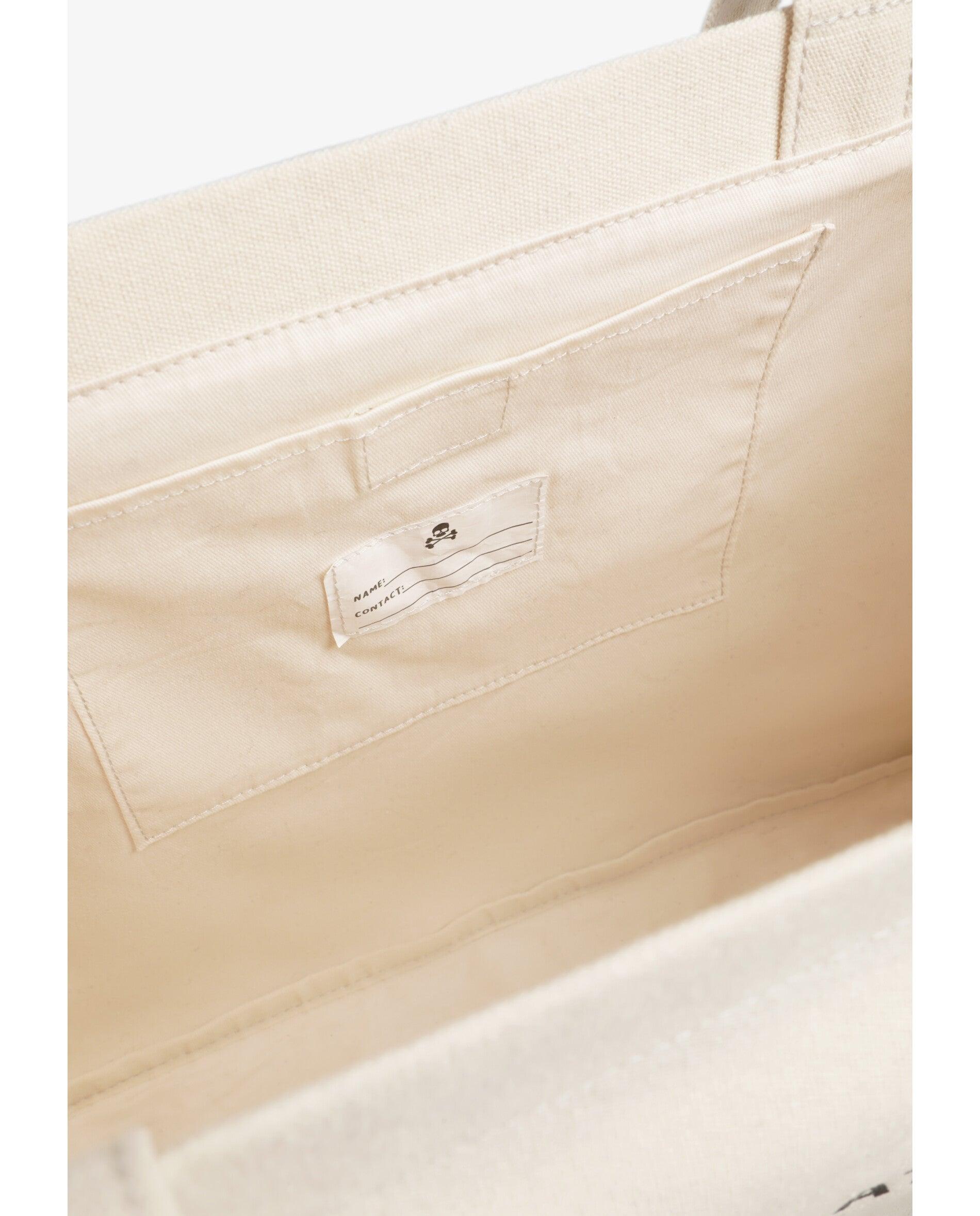 Mala Infantil Tipo Tote com Print Frontal Branco-6