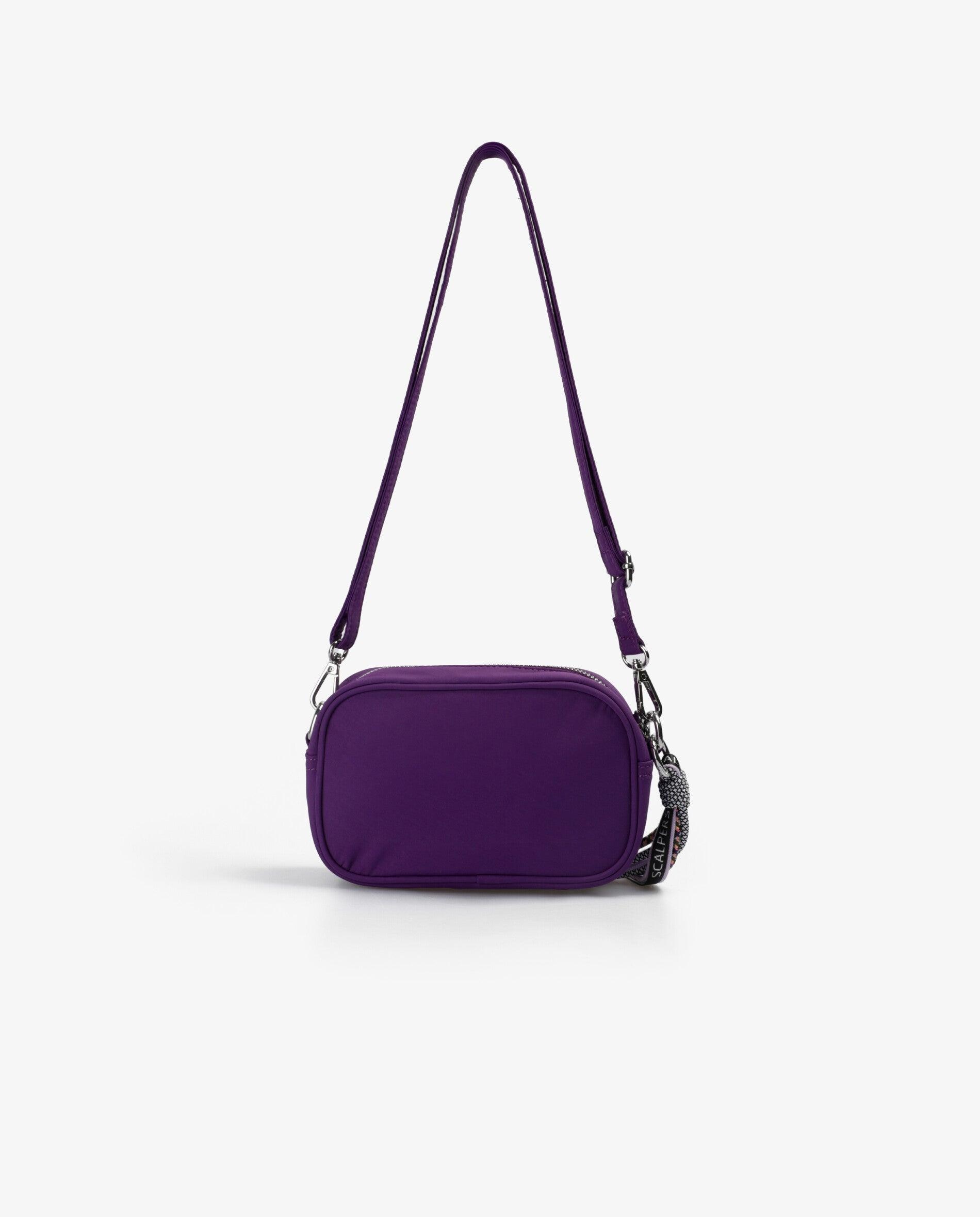 Mala a Tiracolo Infantil com Alça Ajustável e Fecho Zip Scalpers Roxo-2
