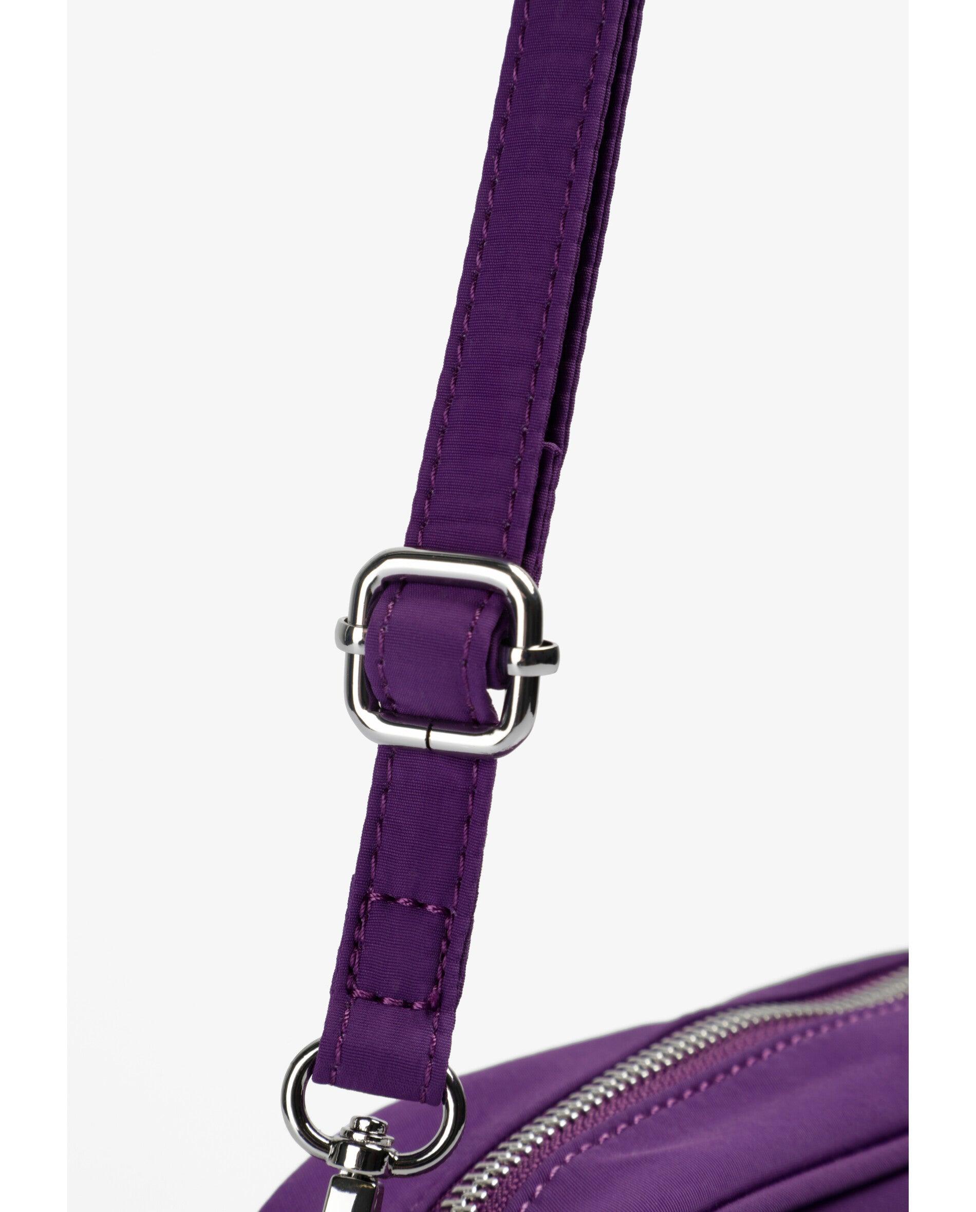 Mala a Tiracolo Infantil com Alça Ajustável e Fecho Zip Scalpers Roxo-5