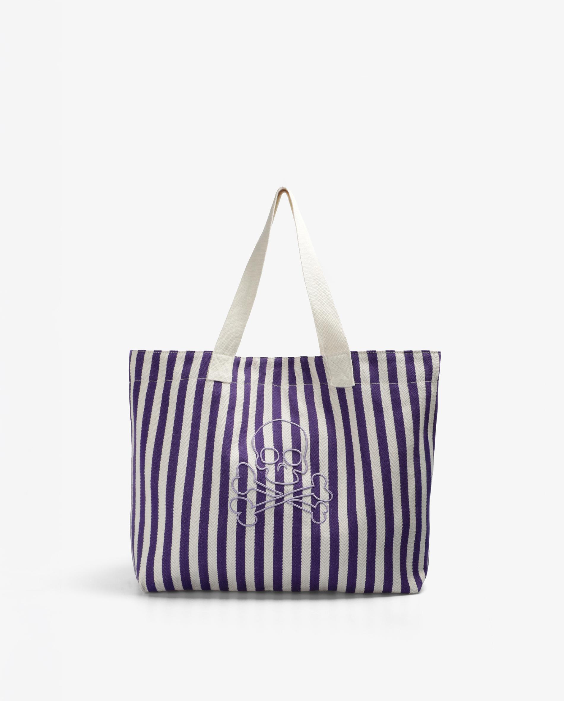 Imagem 0 de Mala Infantil Tipo Tote em Tecido Às Riscas