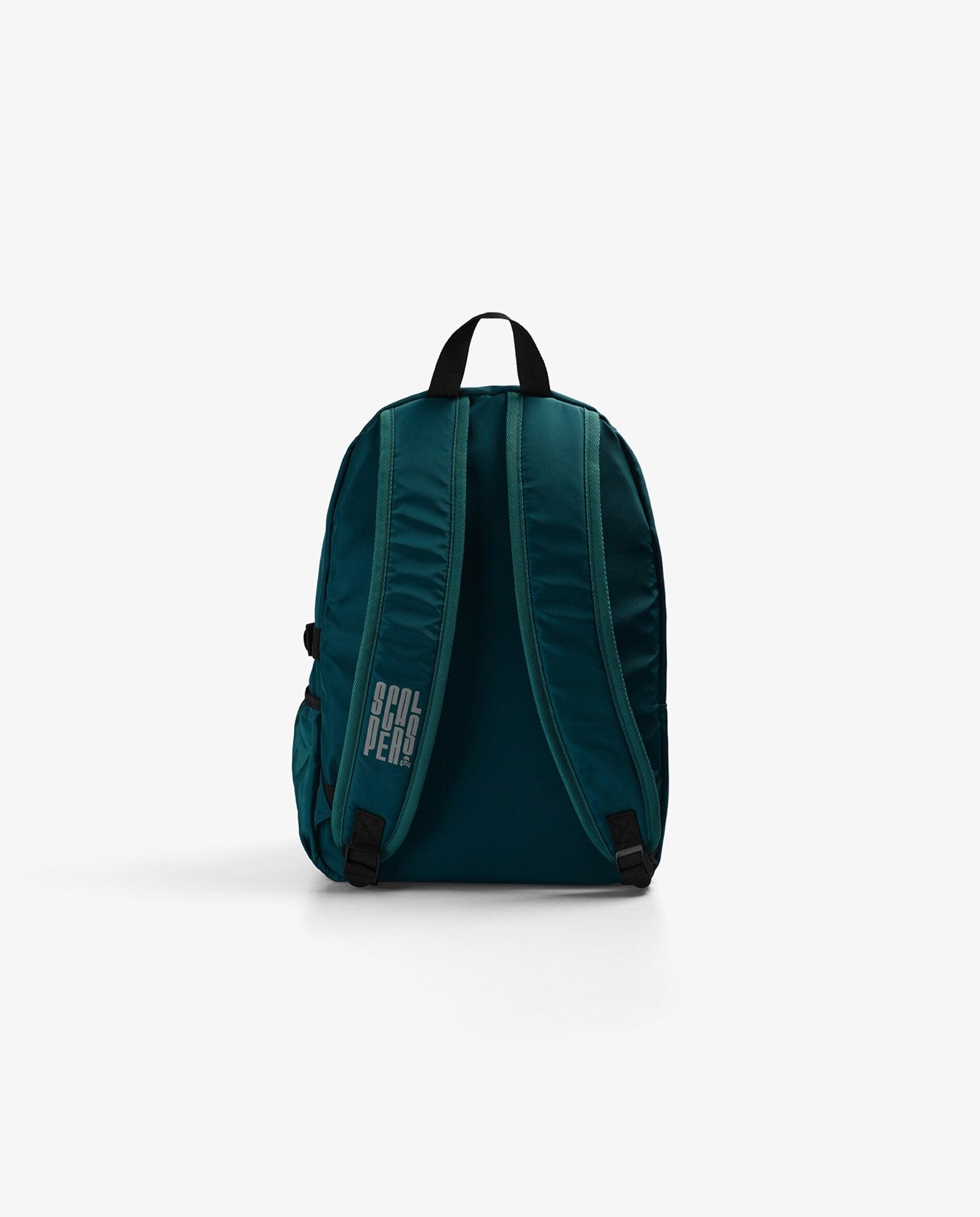 Mochila Infantil com Bolso Frontal e Alças Reguláveis Scalpers Verde-acinzentado-2