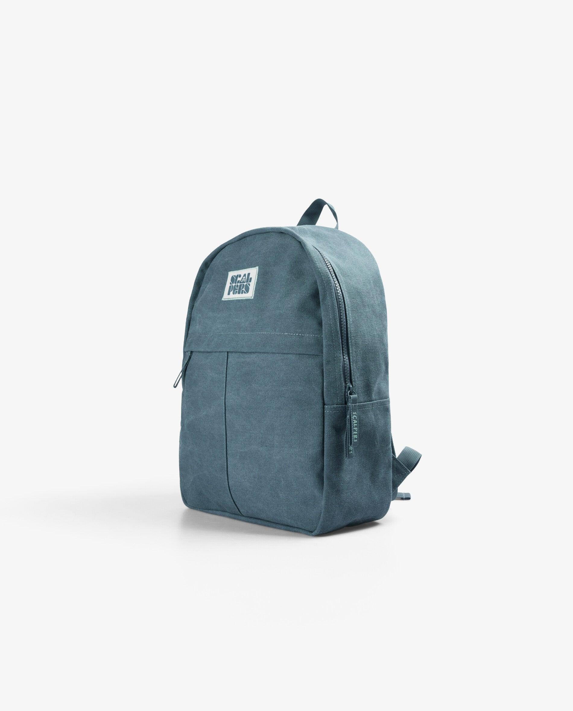 Mochila Infantil com Bolso Frontal e Alças Reguláveis Scalpers Azul-acinzentado-3