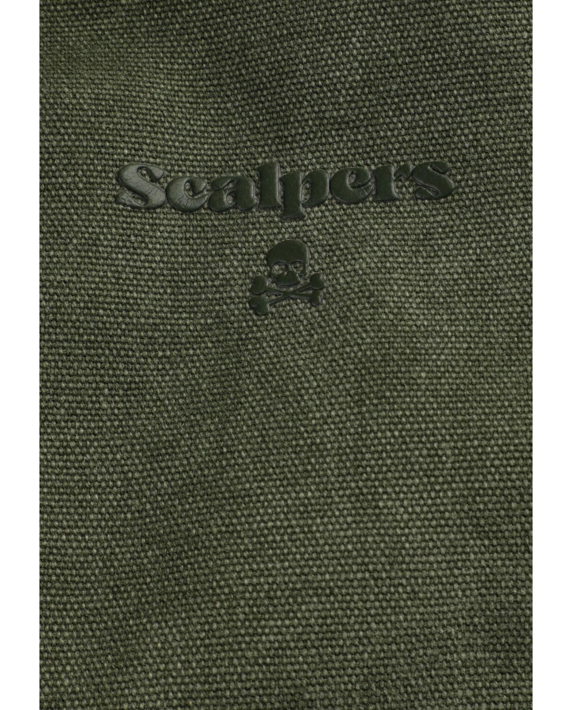 Mala Infantil de Viagem com Fecho Zip Scalpers Verde-militar-7