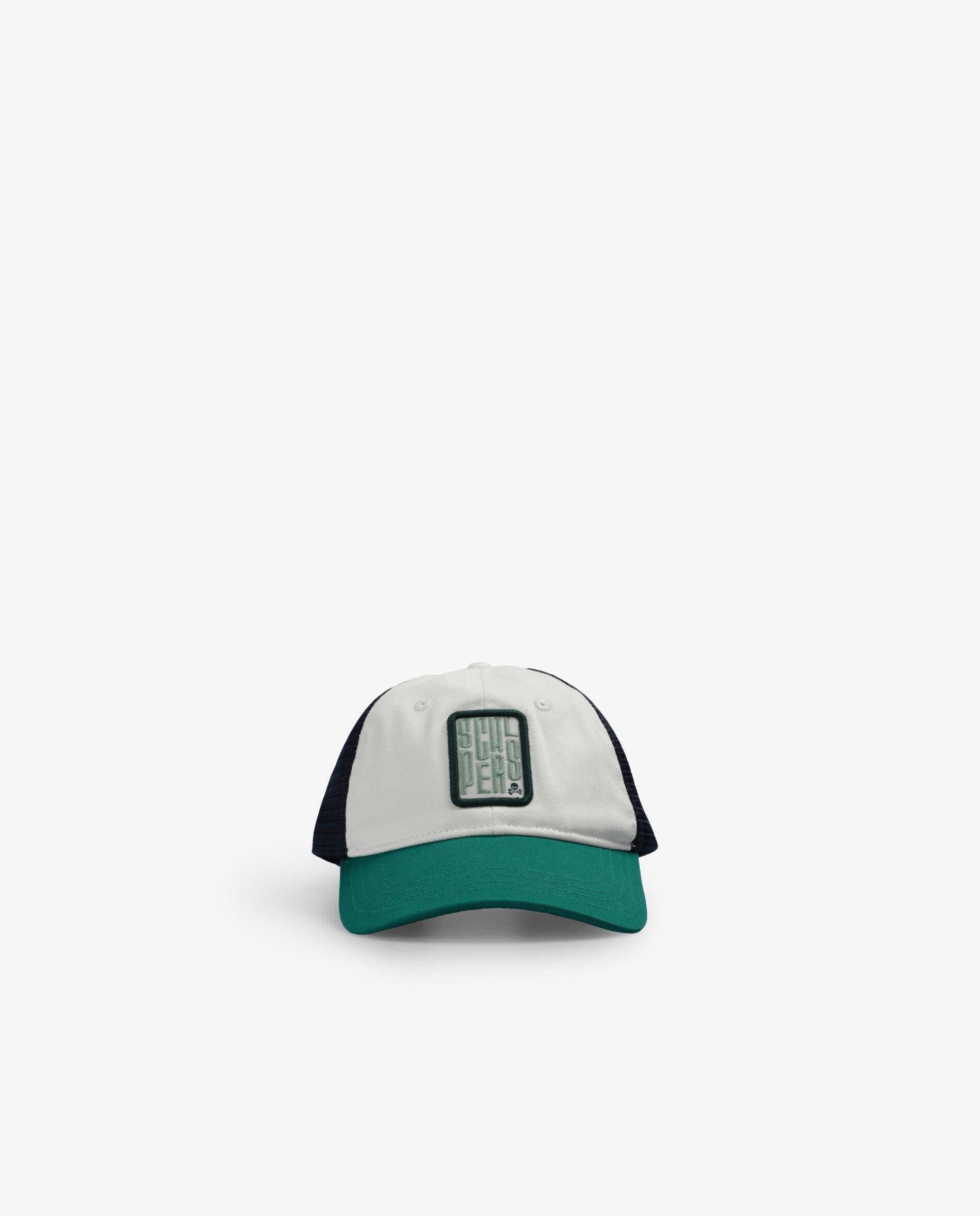 Boné Infantil Trucker Ajustável com Patch Bordado Scalpers Verde-2