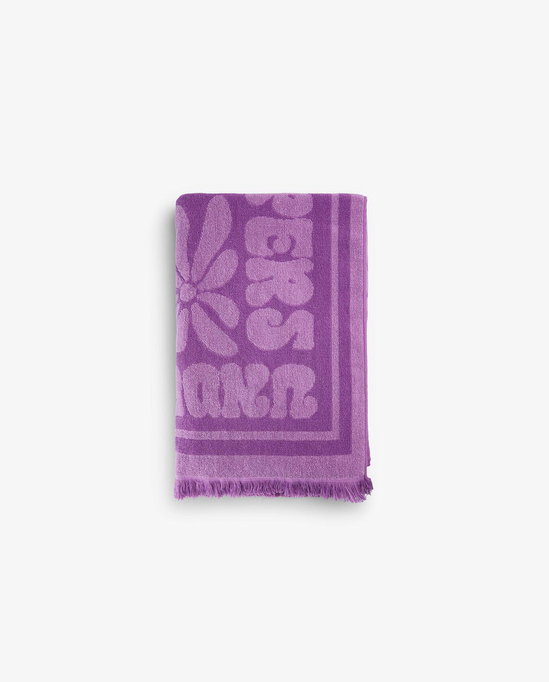 Toalha Infantil Estampada com Franjas Scalpers Roxo-2