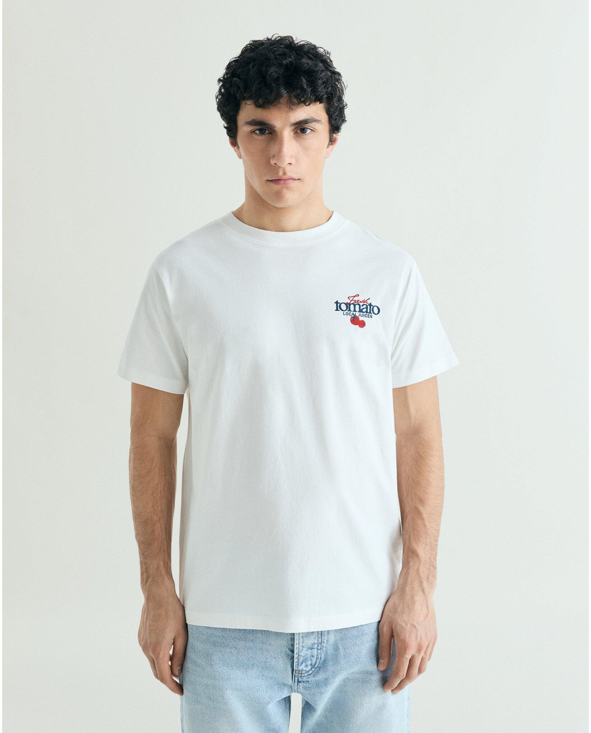 Imagem 0 de T-shirt de Manga Curta com Desenho Posterior