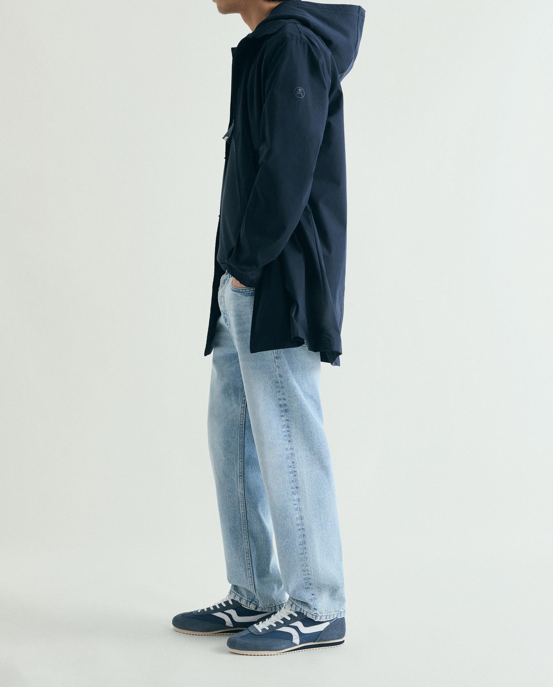 Sweatshirt com Capuz e Bolso com Aba Navy-6