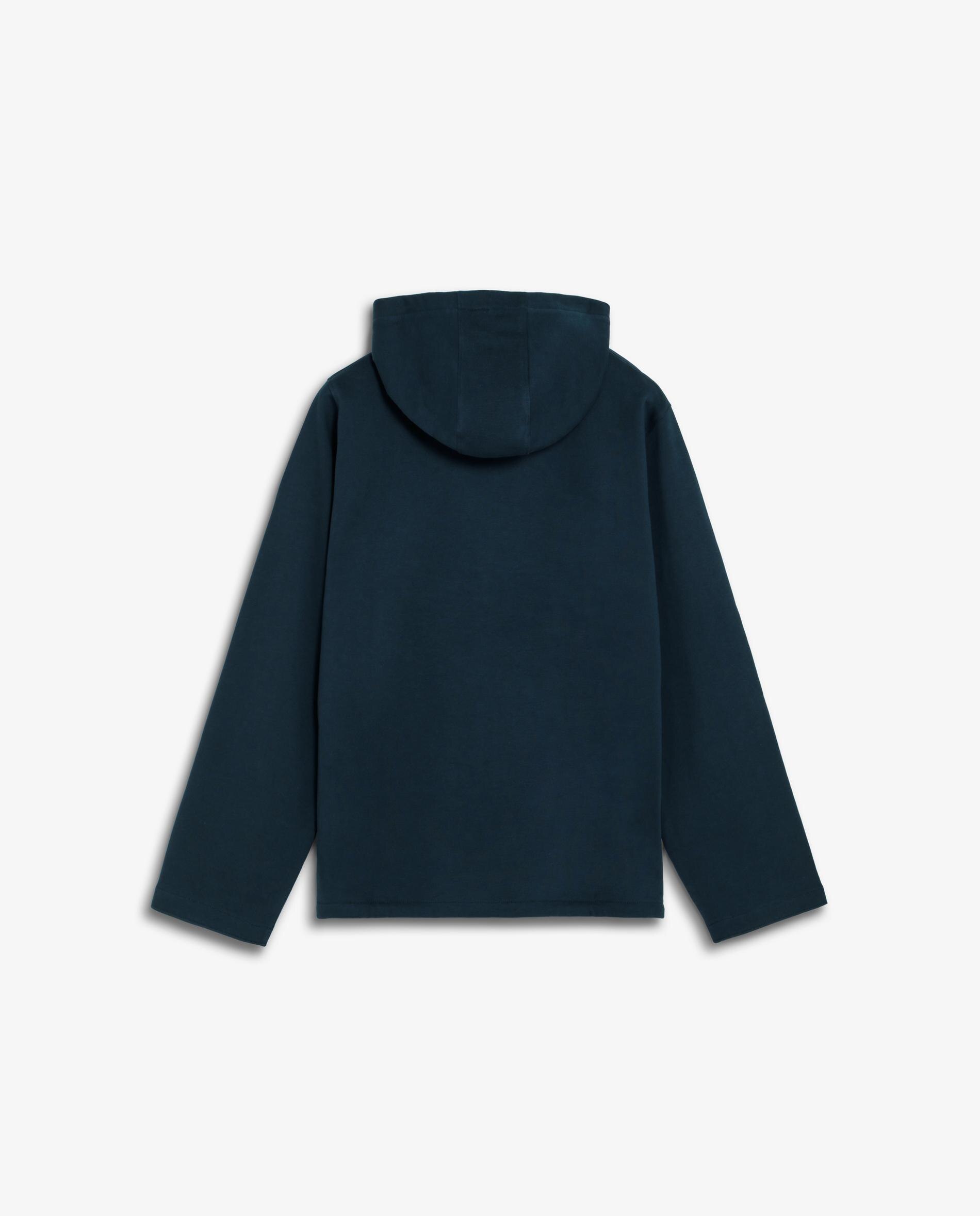 Sweatshirt com Capuz e Bolso com Aba Navy-8