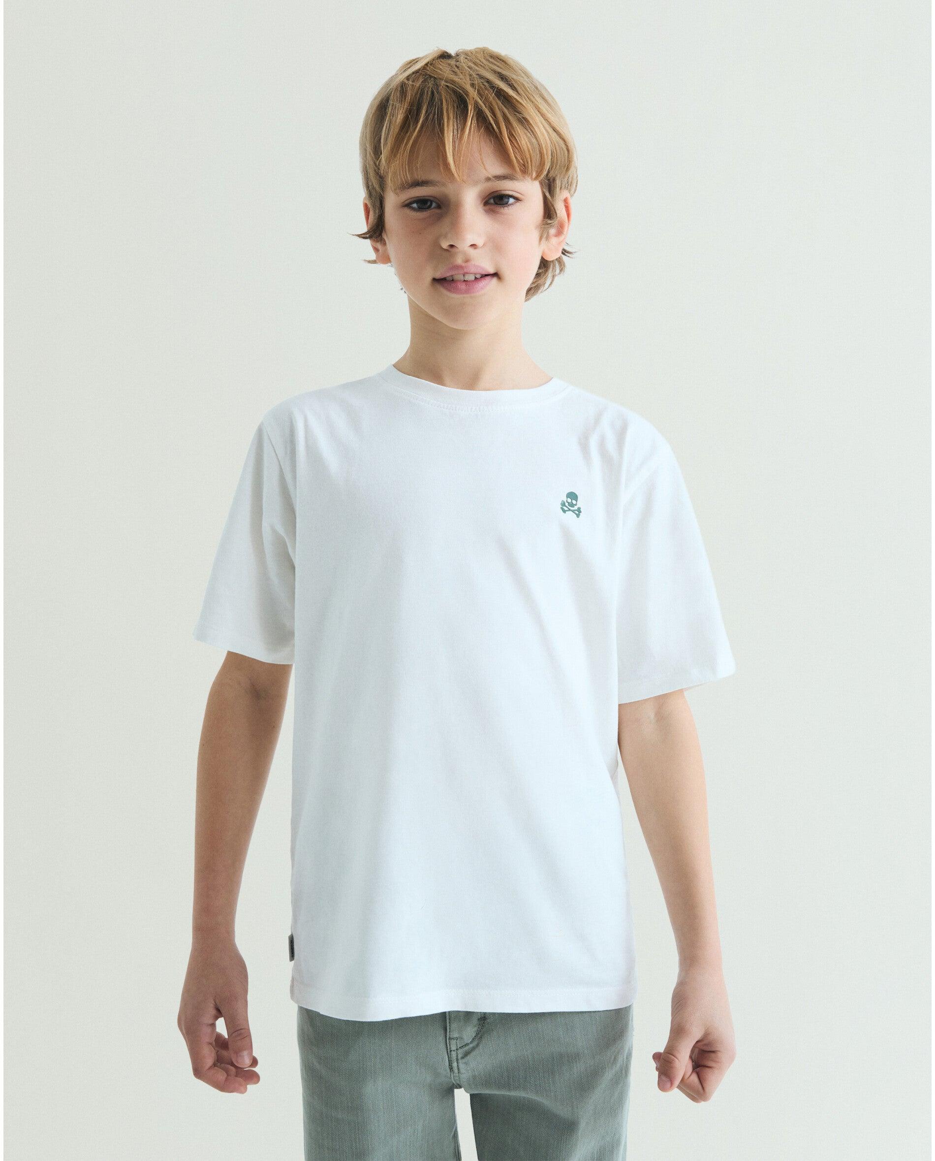Imagem 0 de T-shirt Infantil de Manga Curta com Estampado Posterior