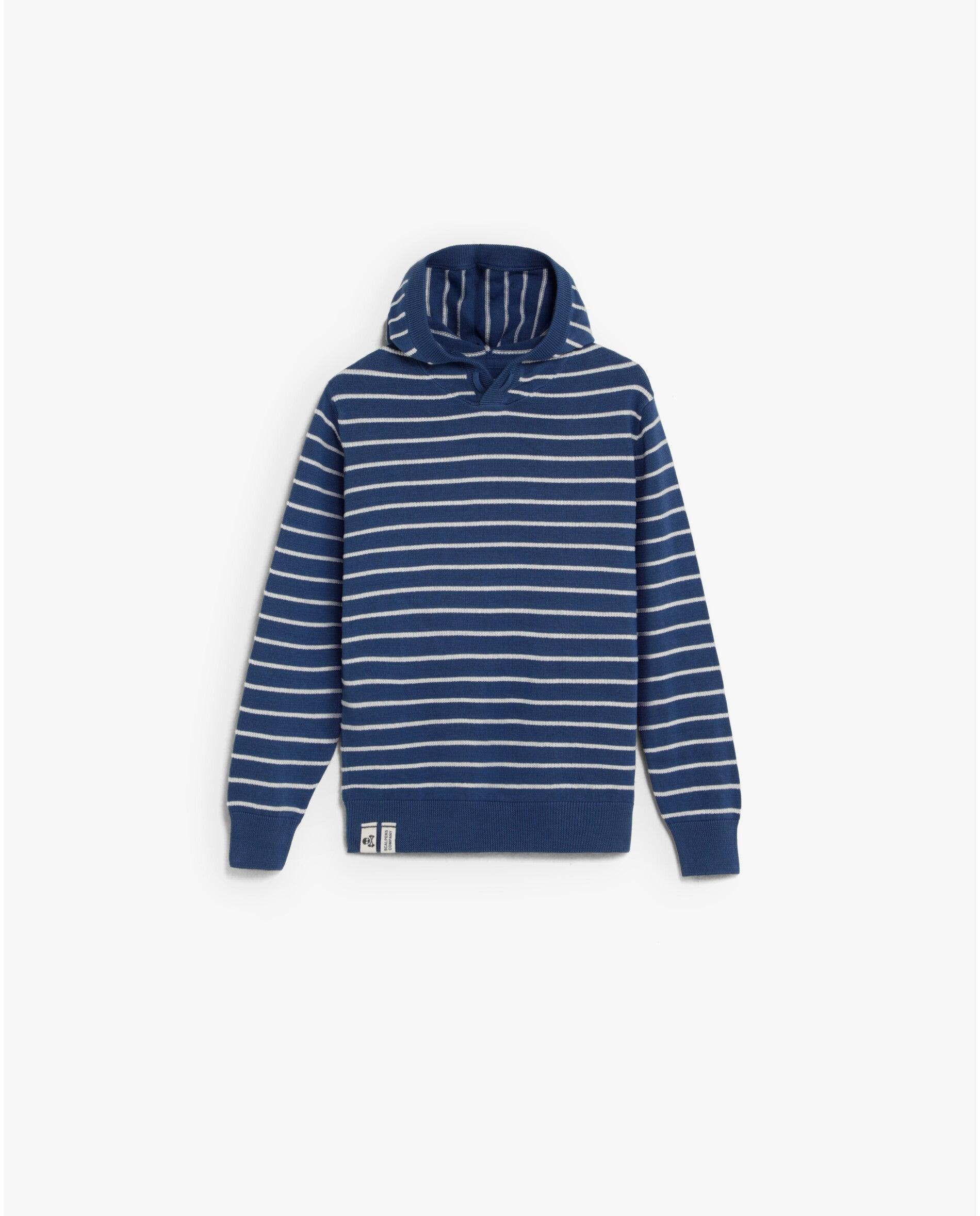 Imagem 0 de Camisola Infantil Às Riscas com Capuz