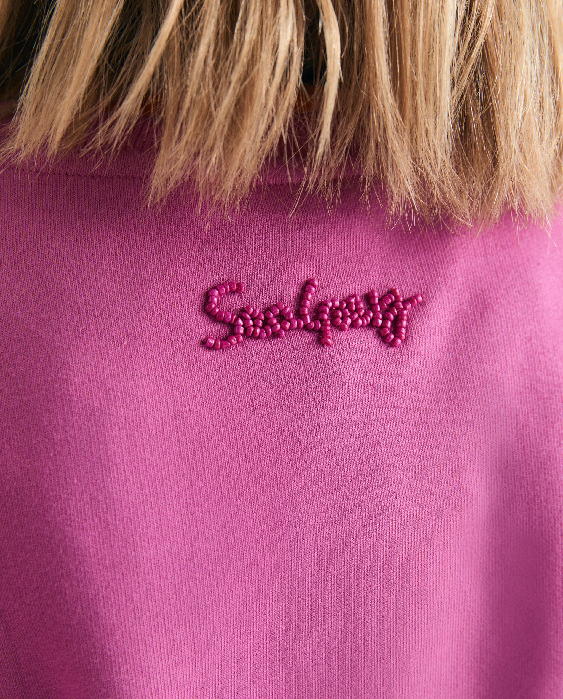Sweat Infantil com Gola Redonda e Caveira Bordada Scalpers Morango-6