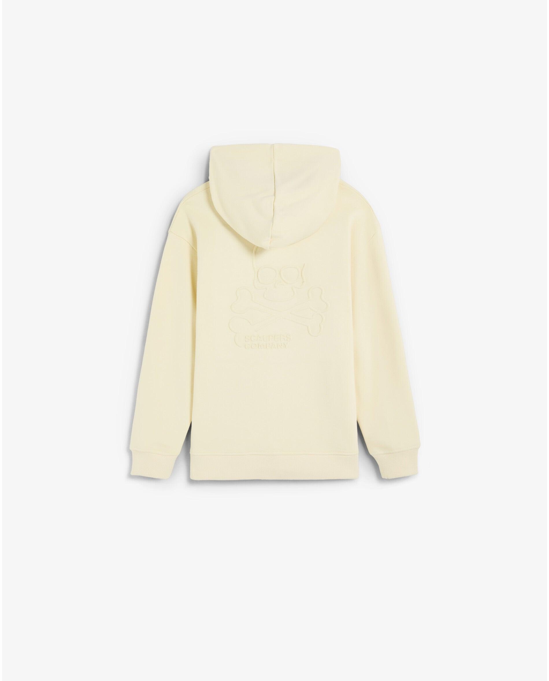 Sweatshirt com Capuz Infantil com Fecho Zip Amarelo-2