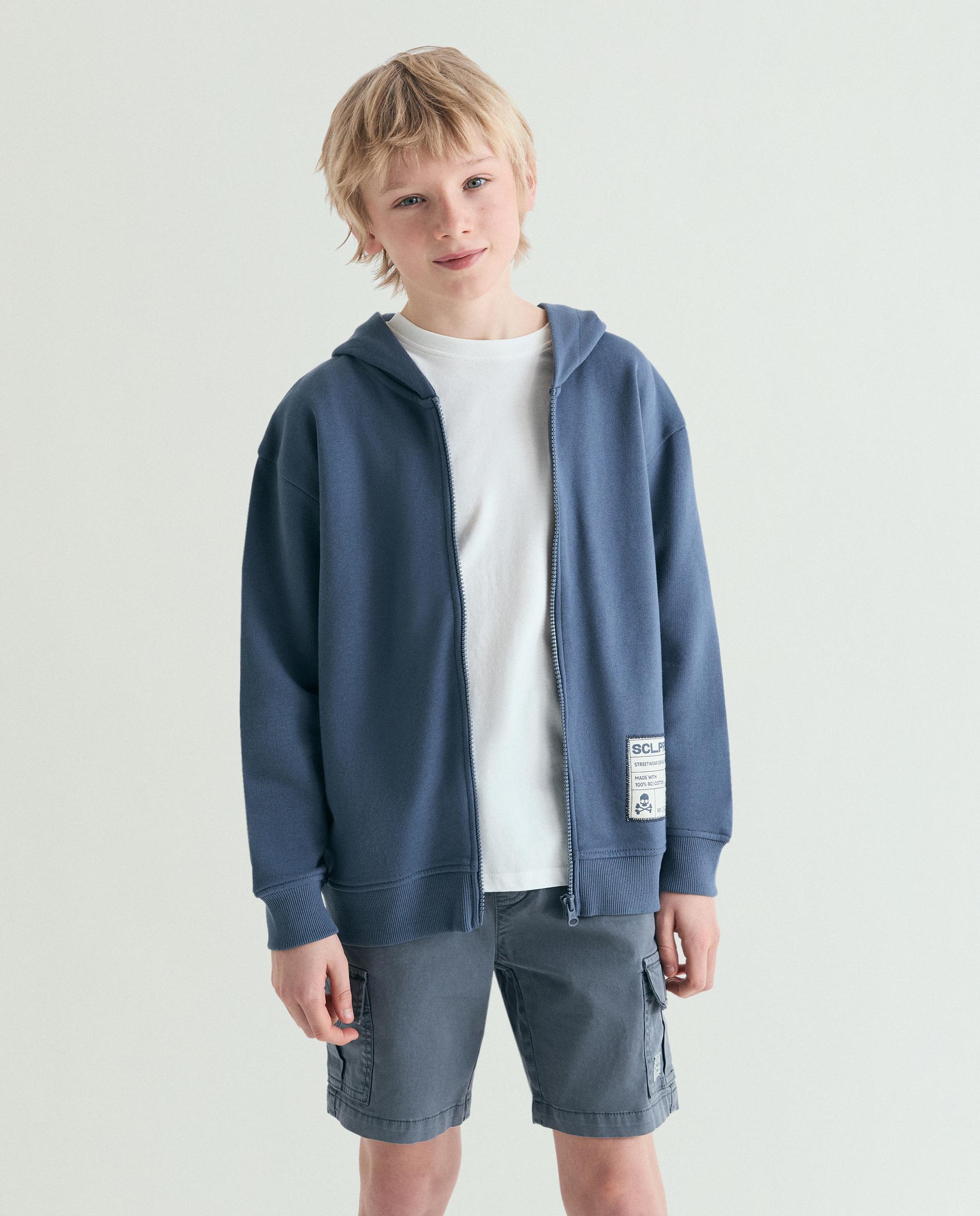 Imagem 0 de Sweatshirt com Capuz Infantil com Fecho Zip