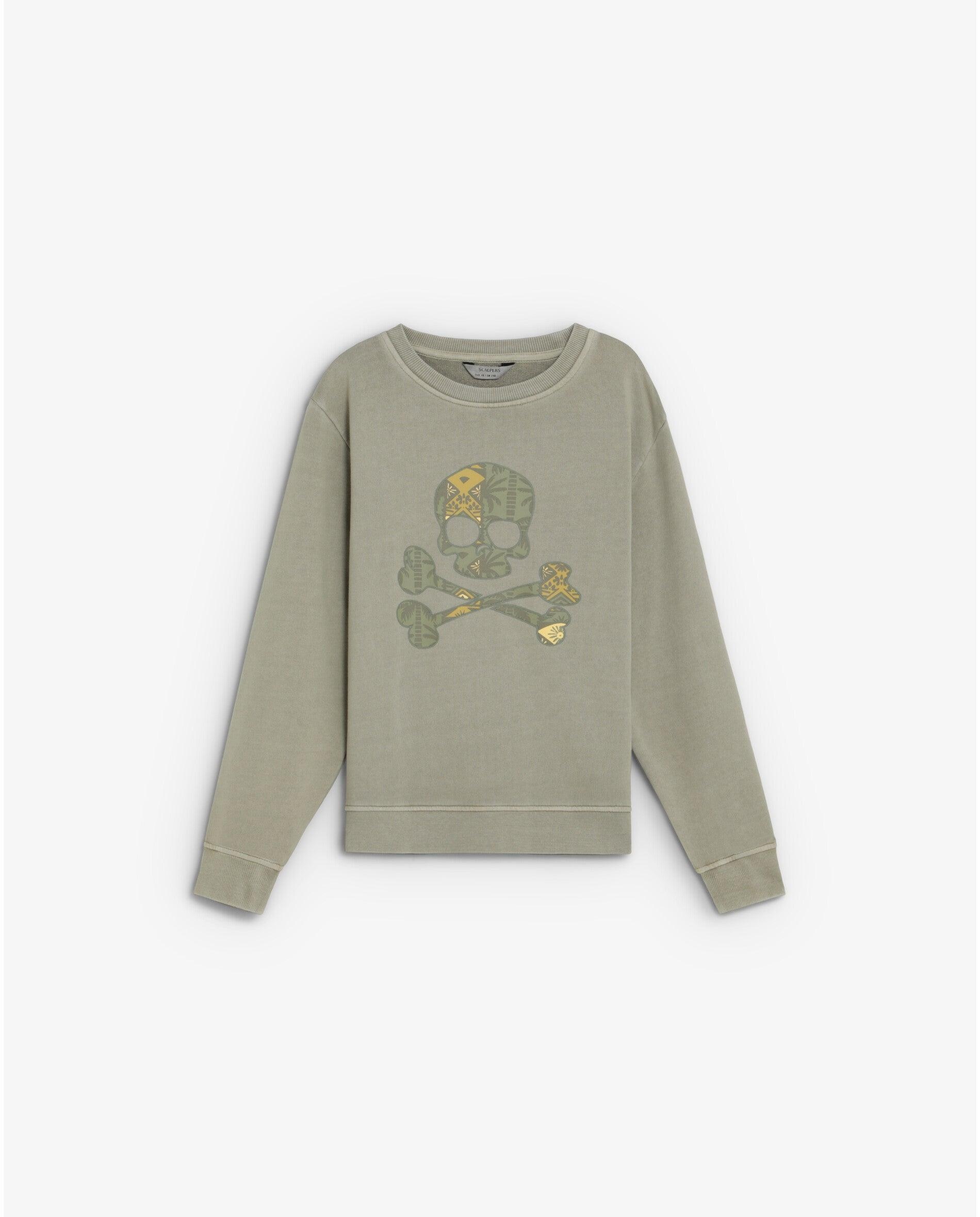 Imagem 0 de Sweat Infantil com Gola Redonda e Caveira Frontal