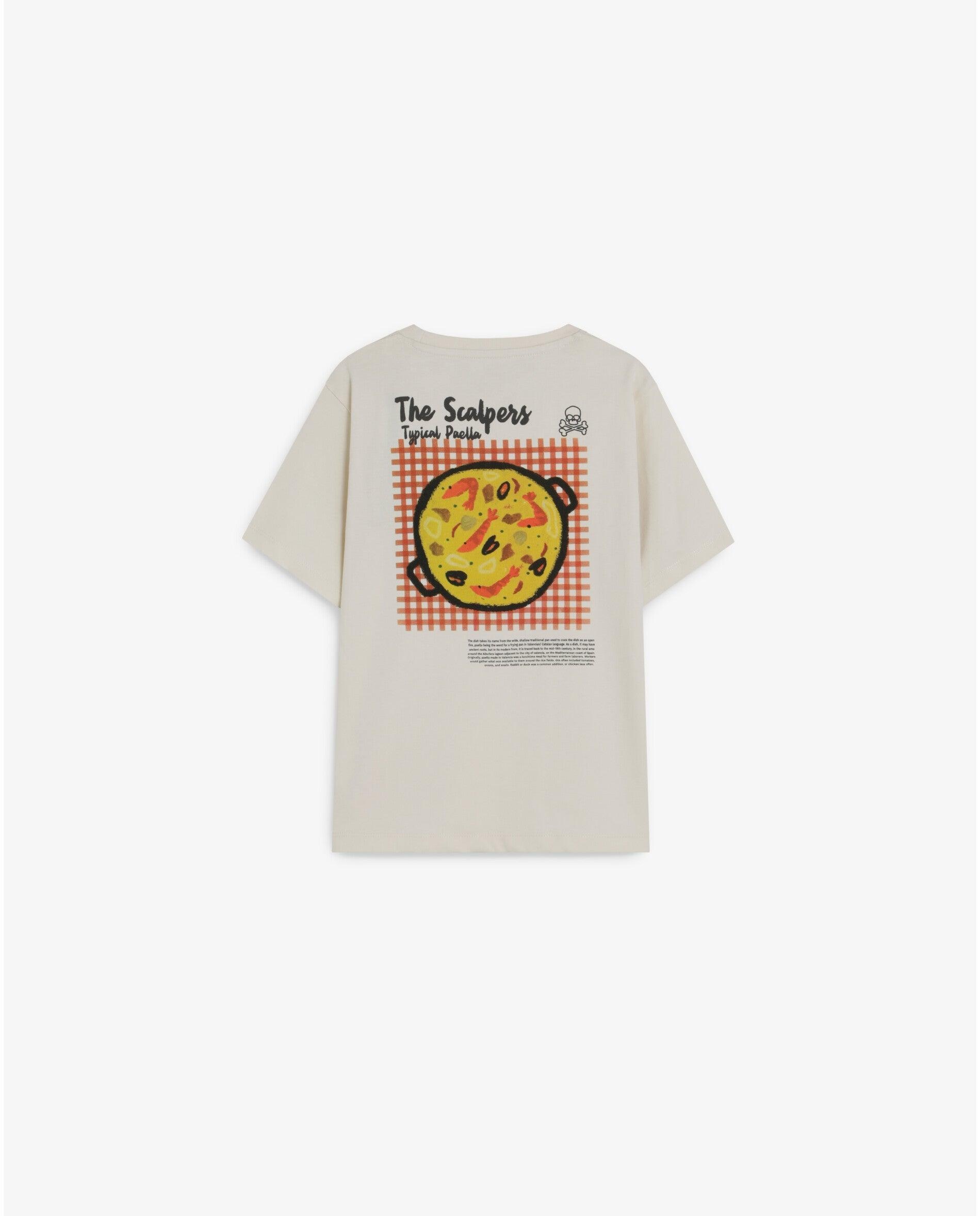 T-shirt Infantil de Manga Curta com Print Posterior Scalpers Branco-2