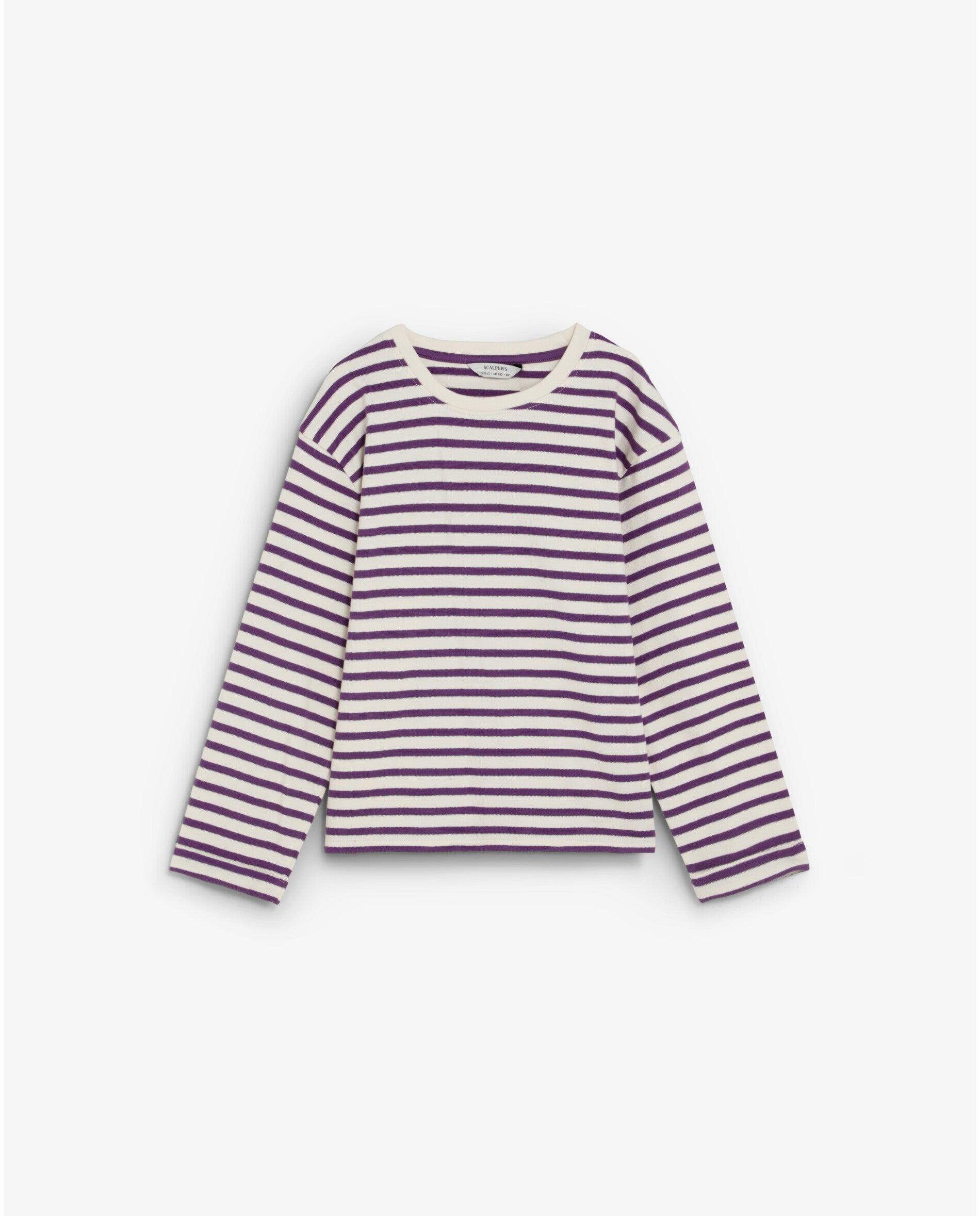 Imagem 0 de Sweatshirt Infantil às Riscas com Gola Redonda