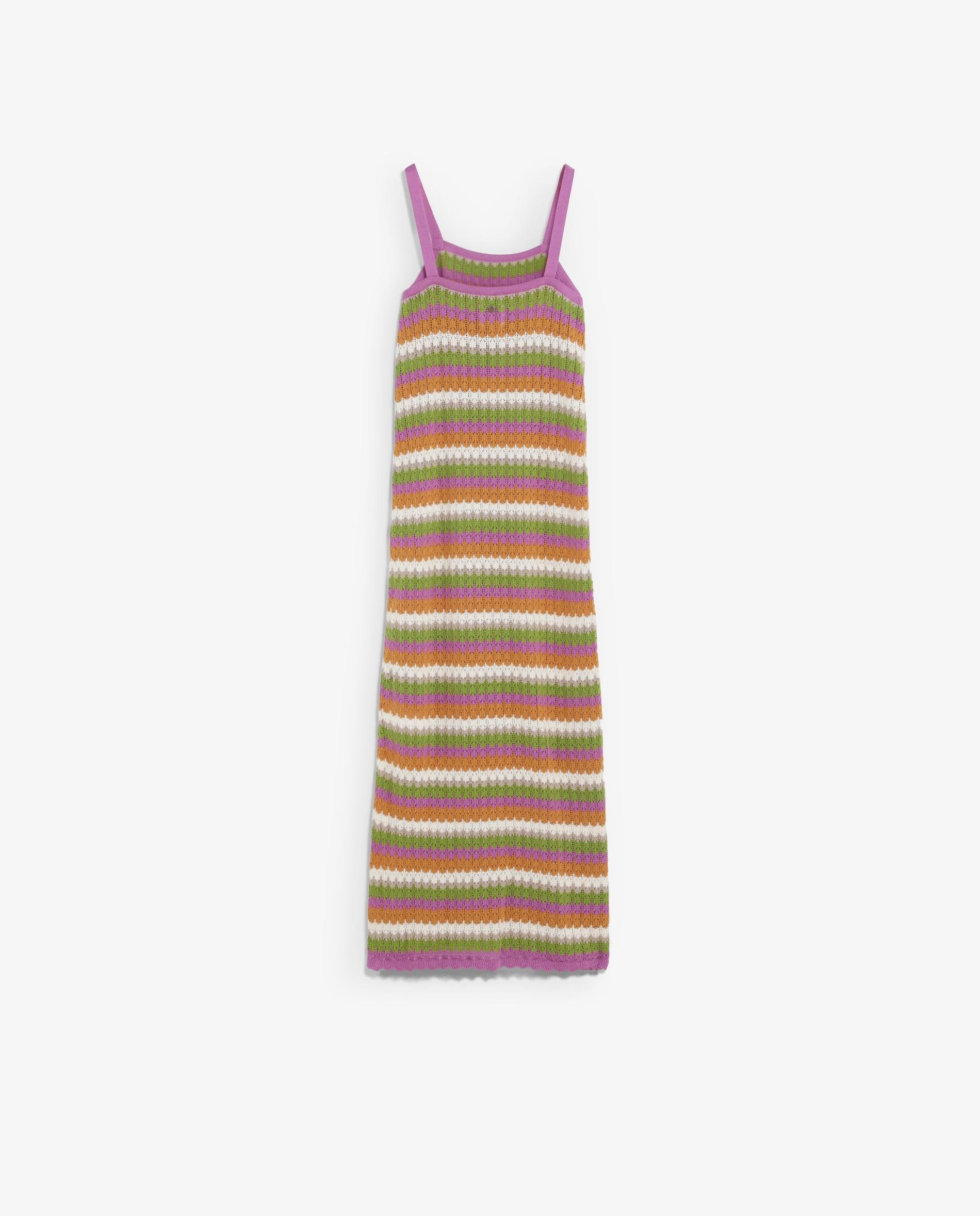 Vestido Infantil Às Riscas de Alças Scalpers Multicolor-5