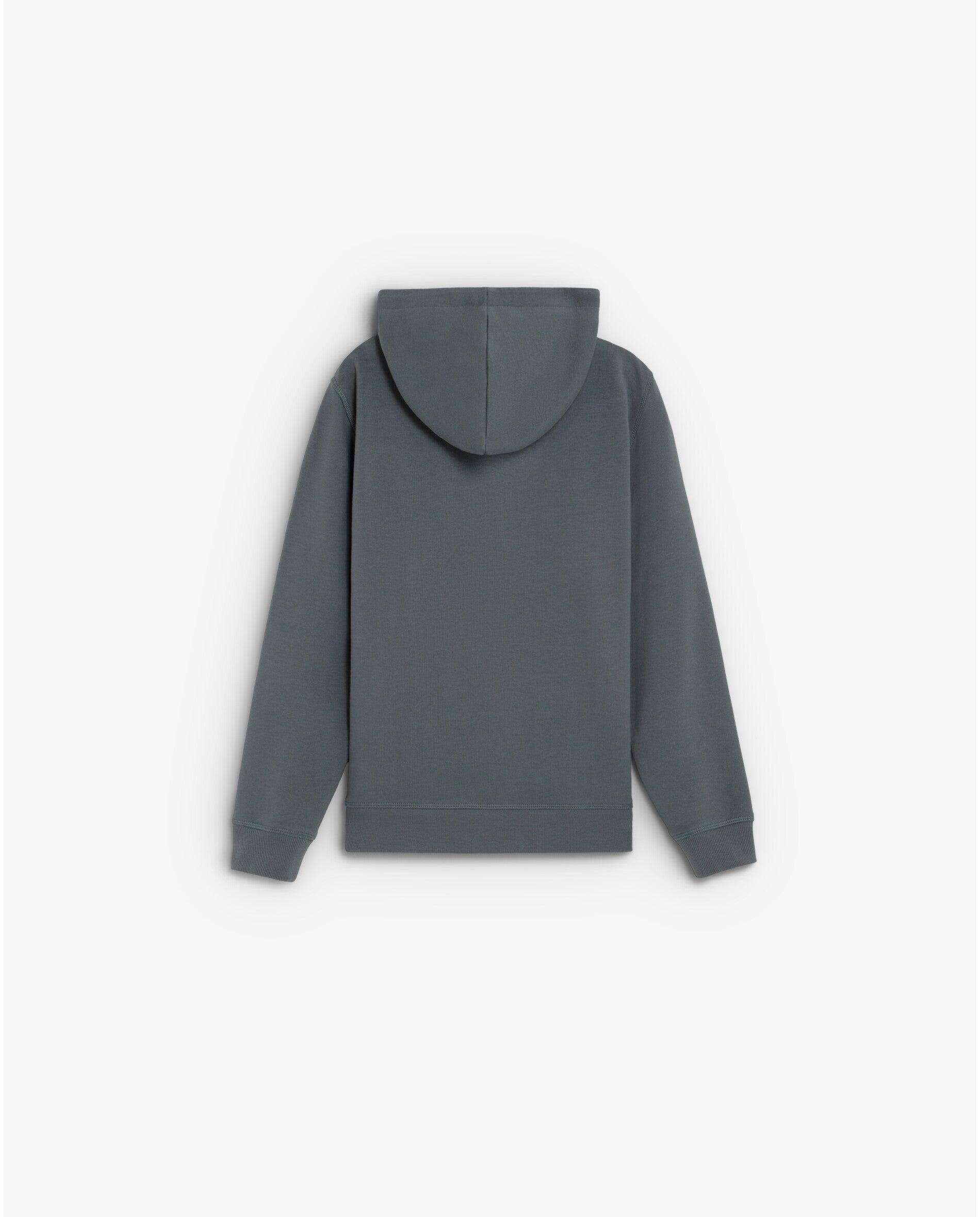 Sweatshirt com Capuz Infantil Regular Fit com Caveira Frontal Azul-antracite-2