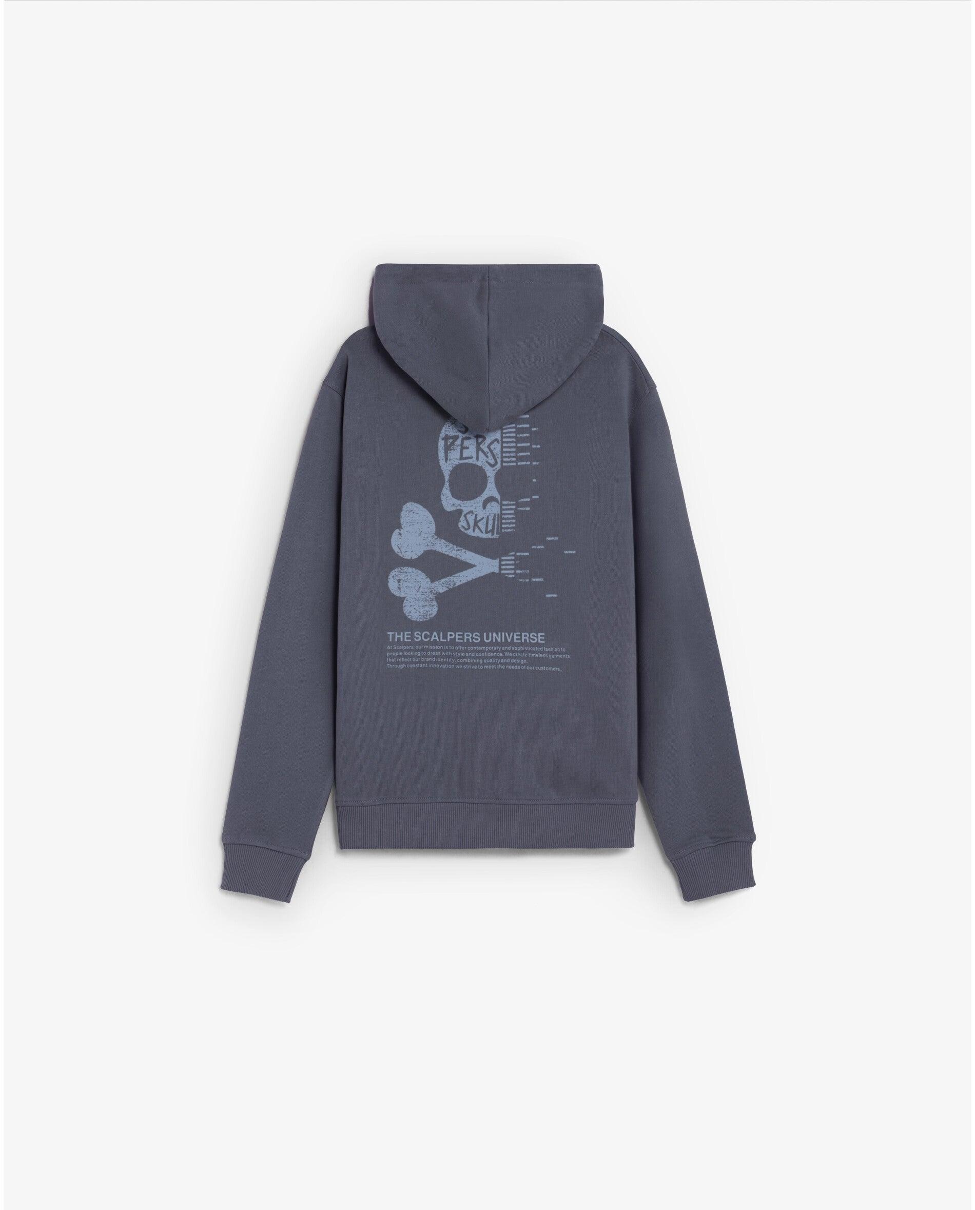 Sweat Infantil com Capuz e Bolso Canguru Navy-2